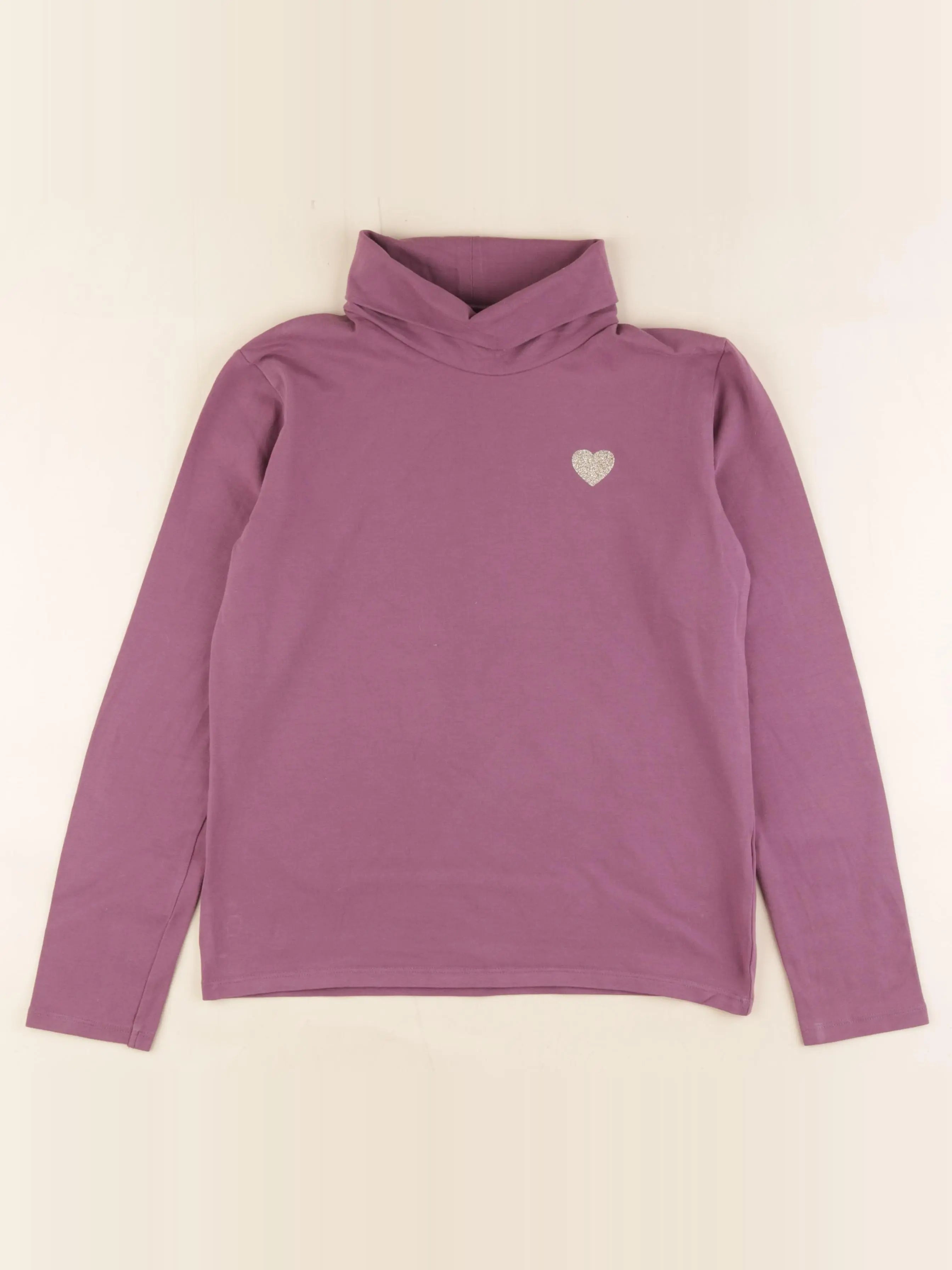 Vertbaudet - sous-pull violet - 12 ans
