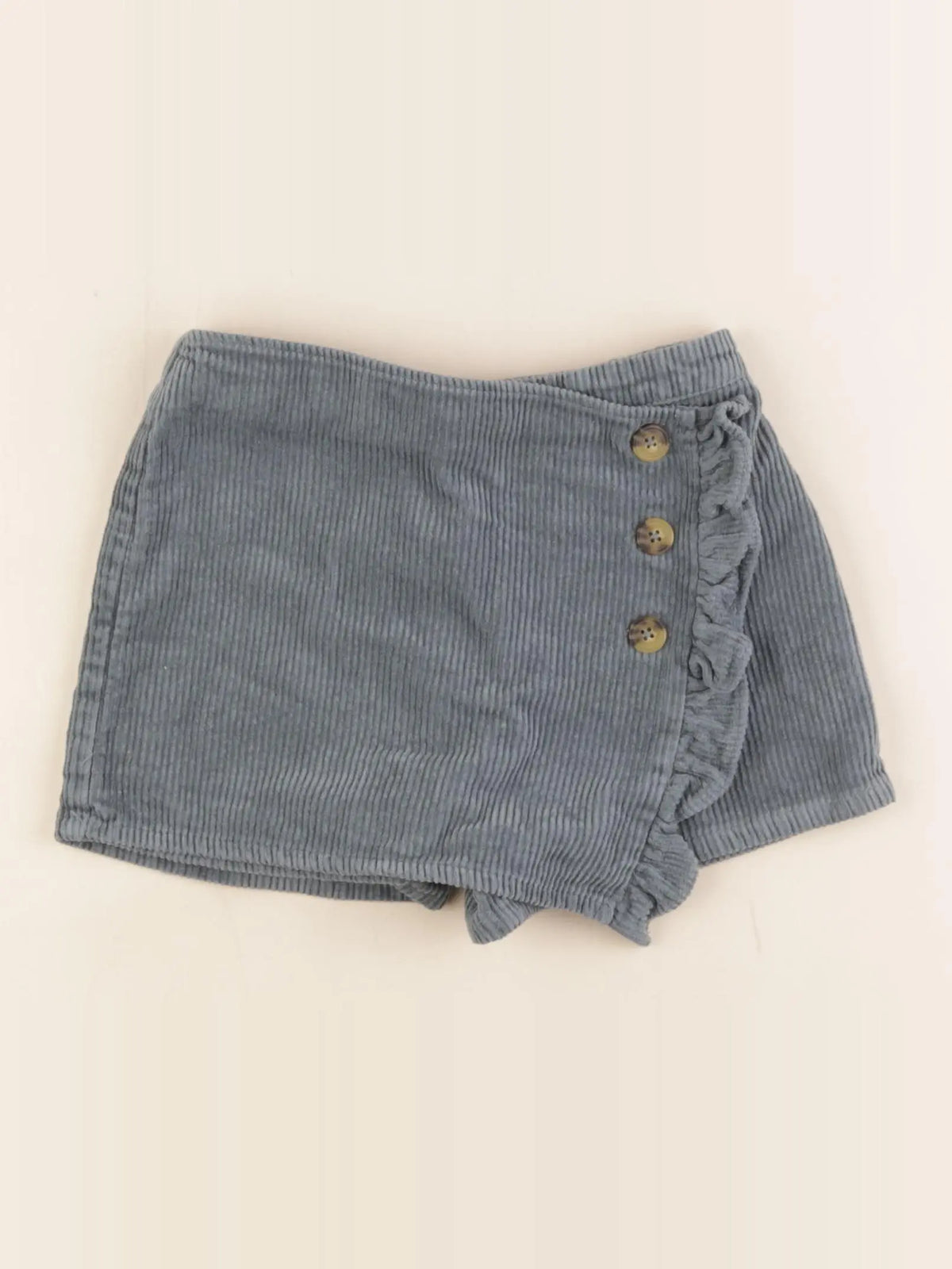 Vertbaudet - jupe short gris - 4 ans