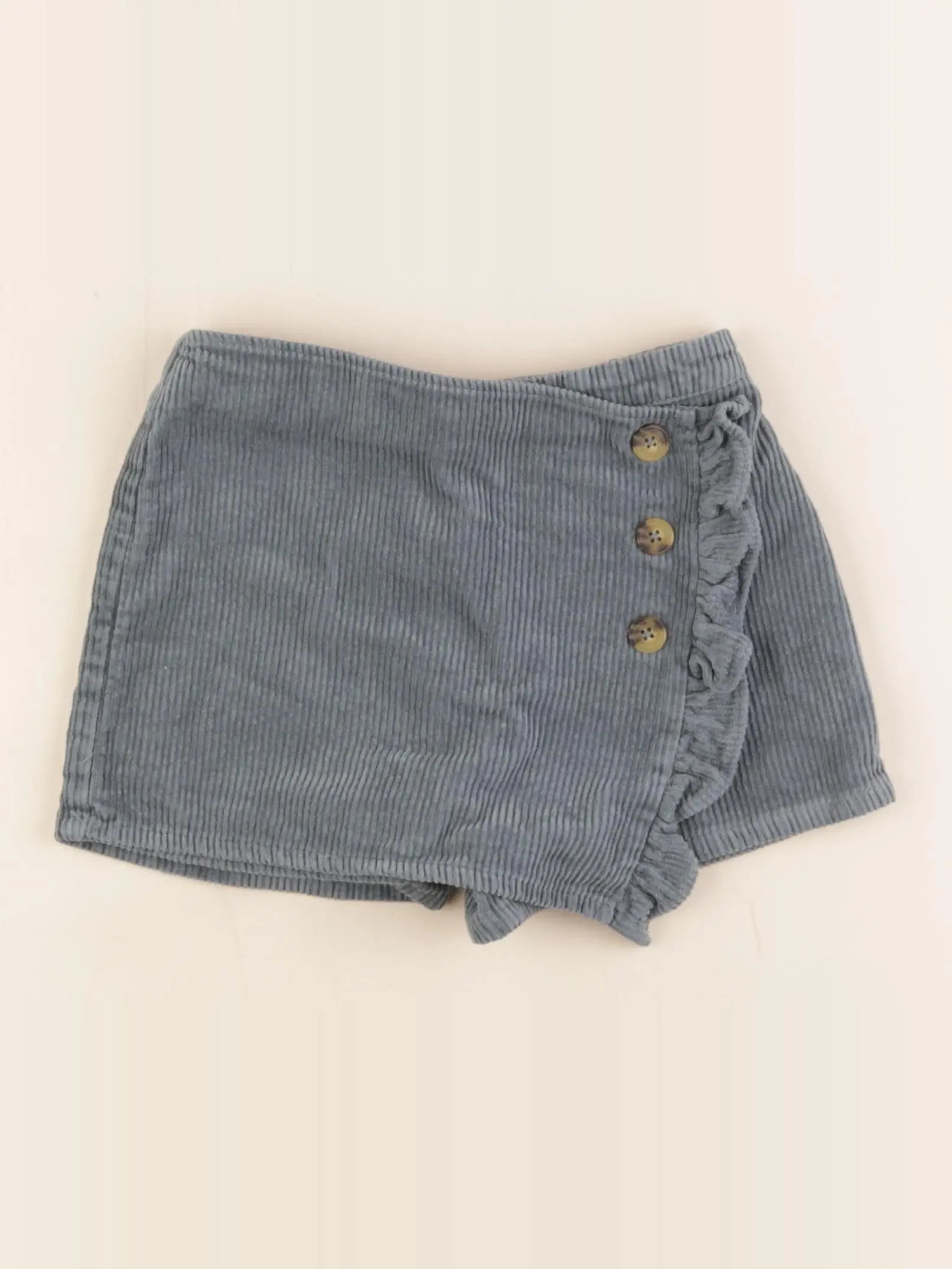 Vertbaudet - jupe short gris - 4 ans