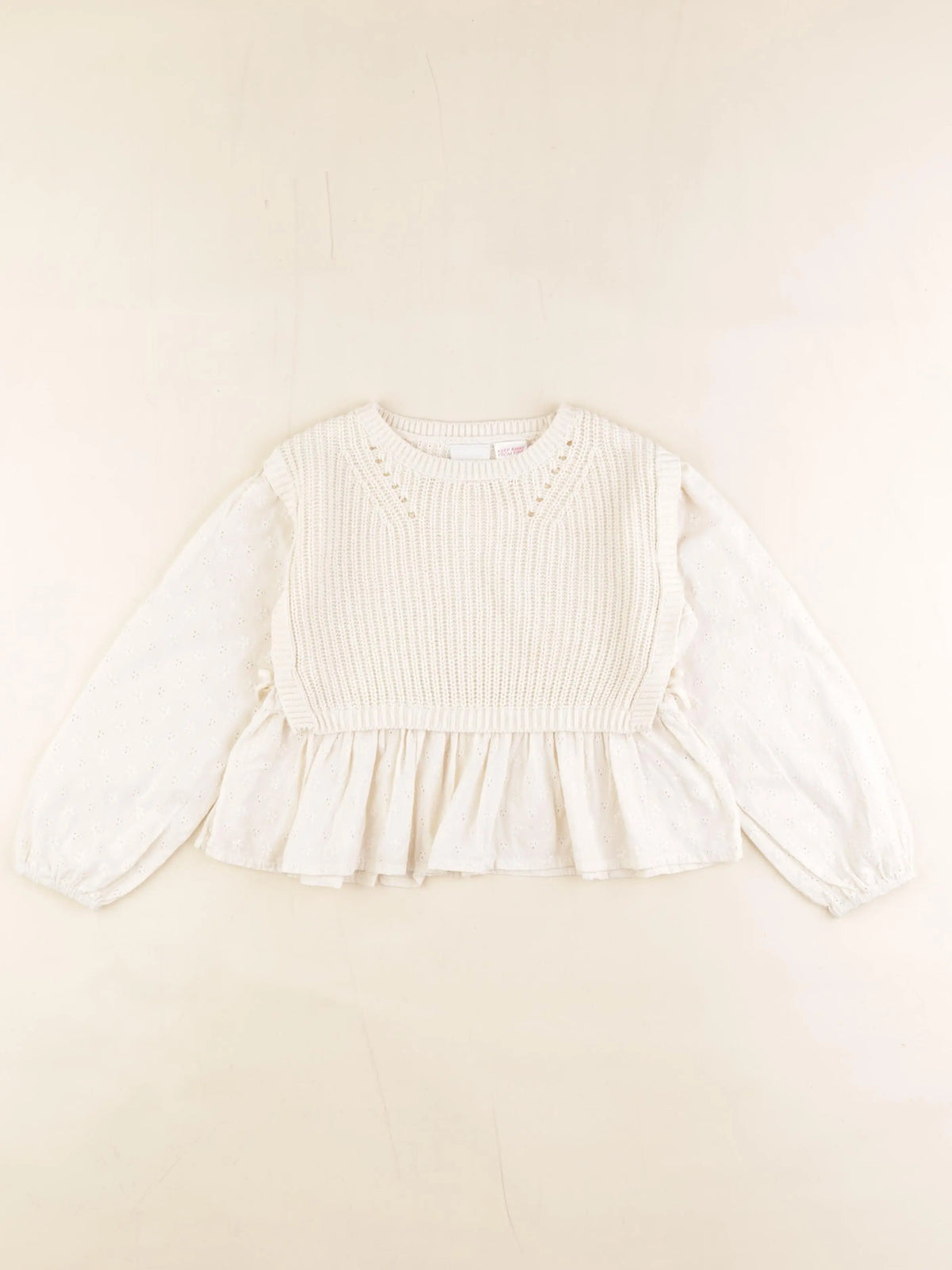 Zara - pull blanc - 5 ans