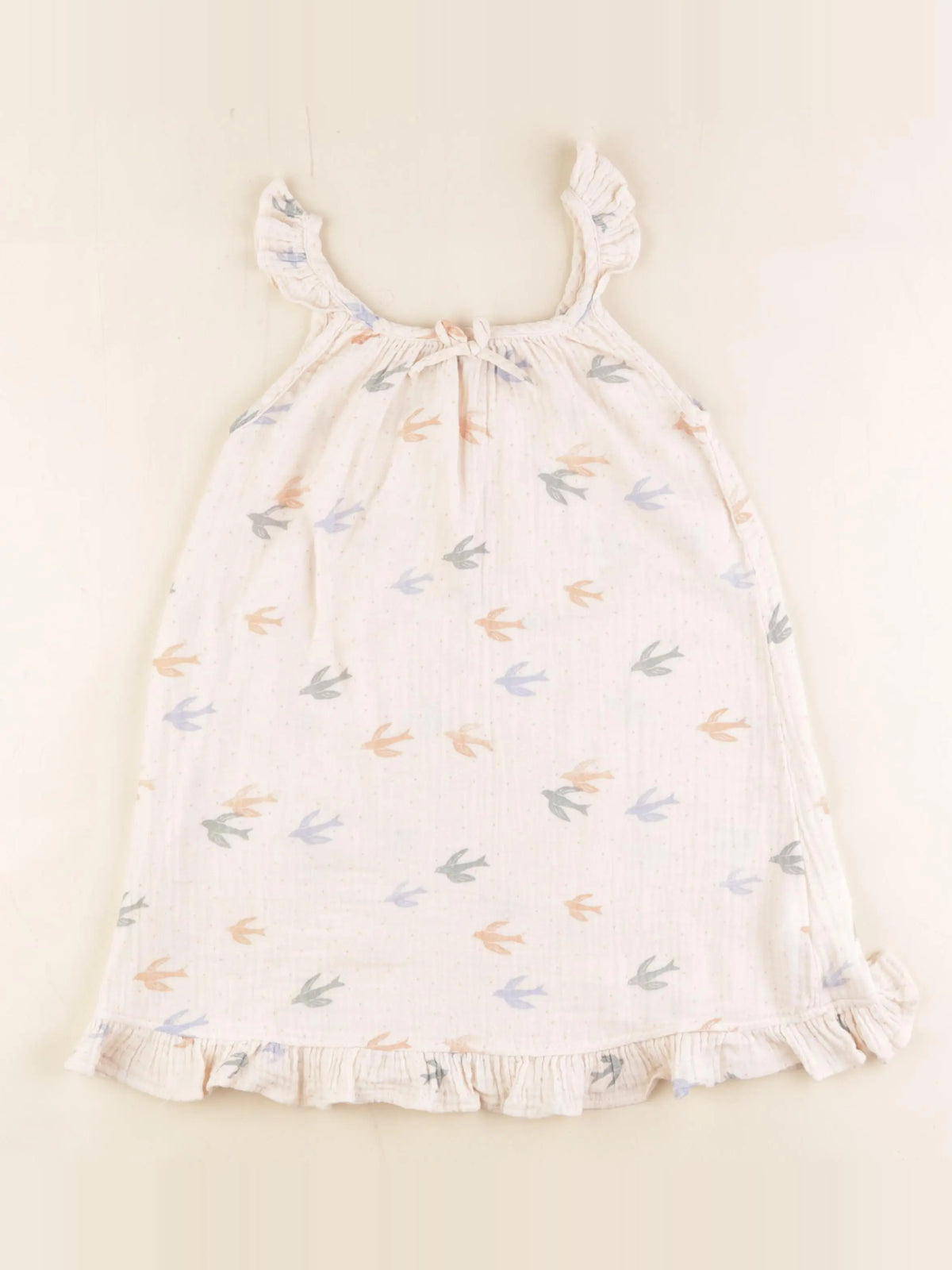 Monoprix - robe beige - 4 ans