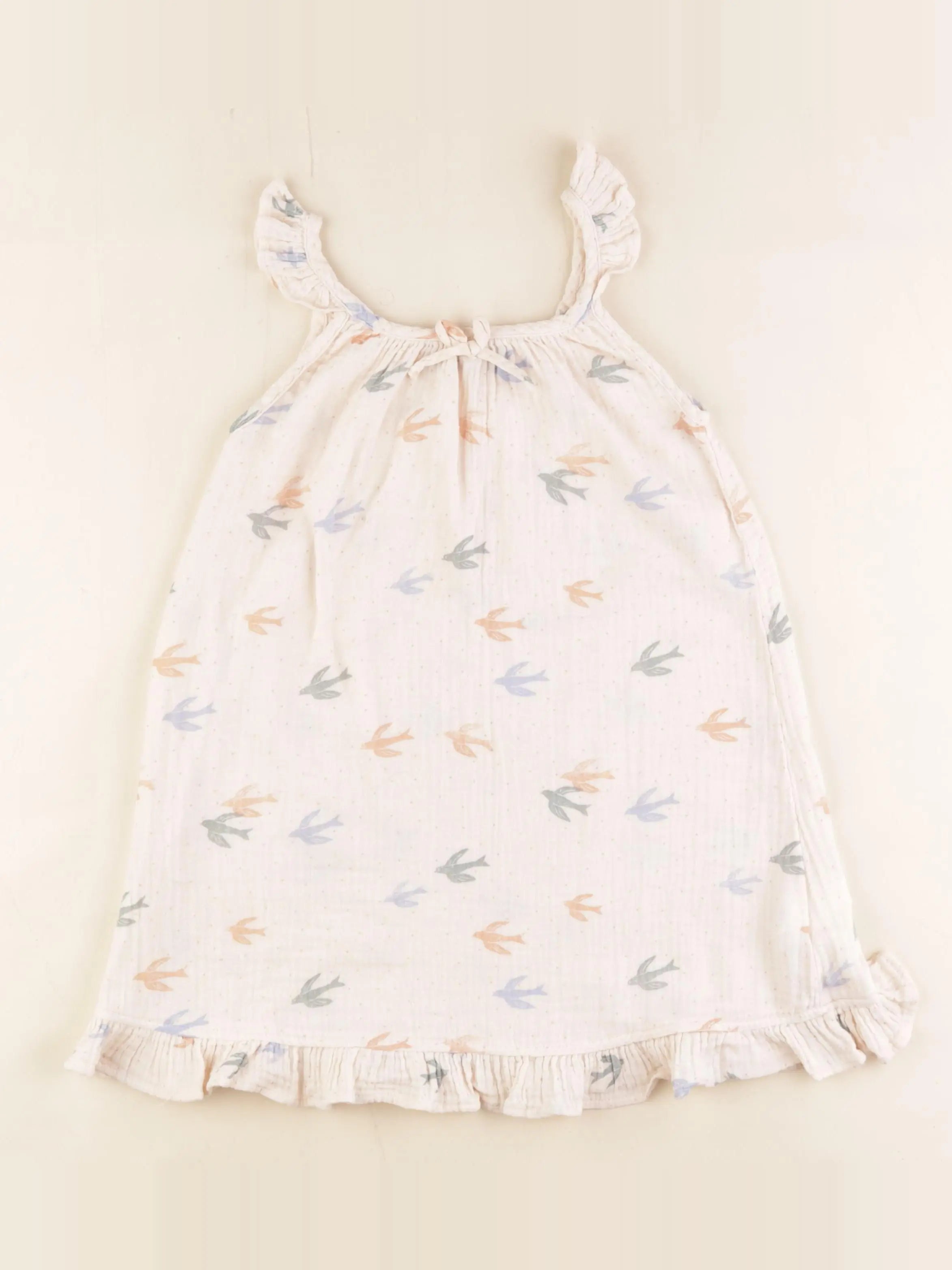 Monoprix - robe beige - 4 ans