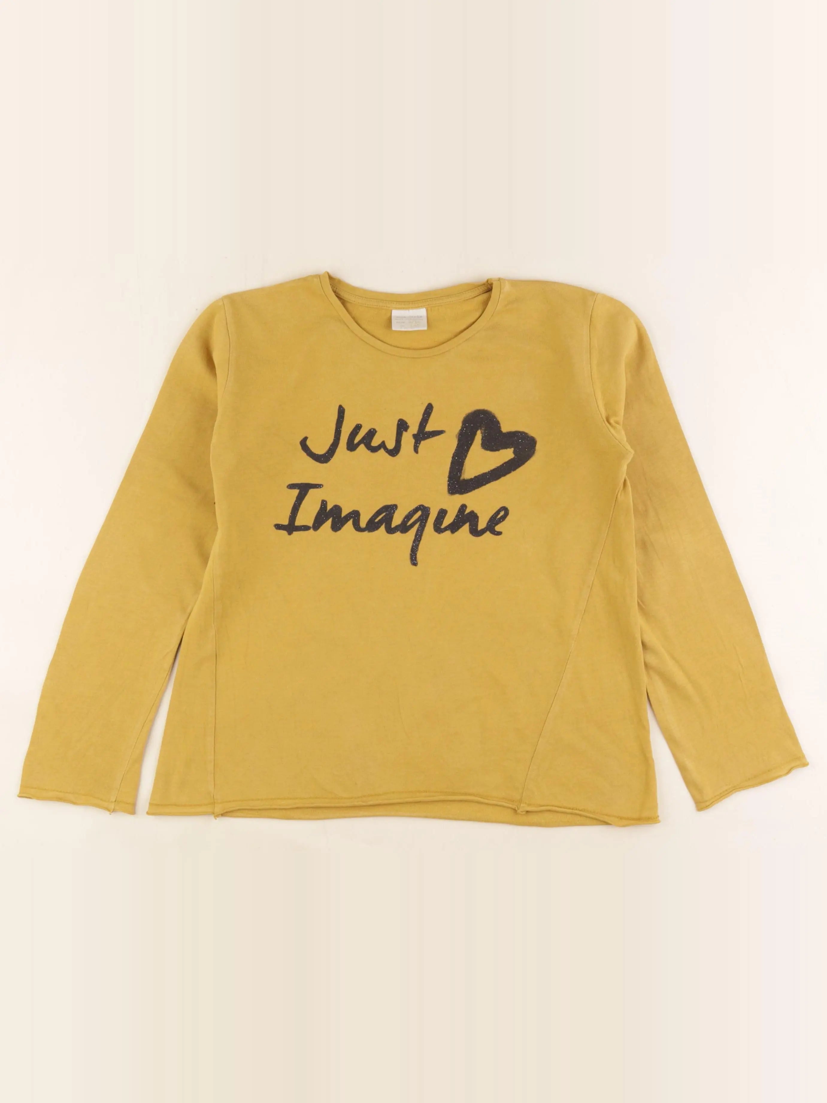 Zara - tee-shirt jaune - 9/10 ans