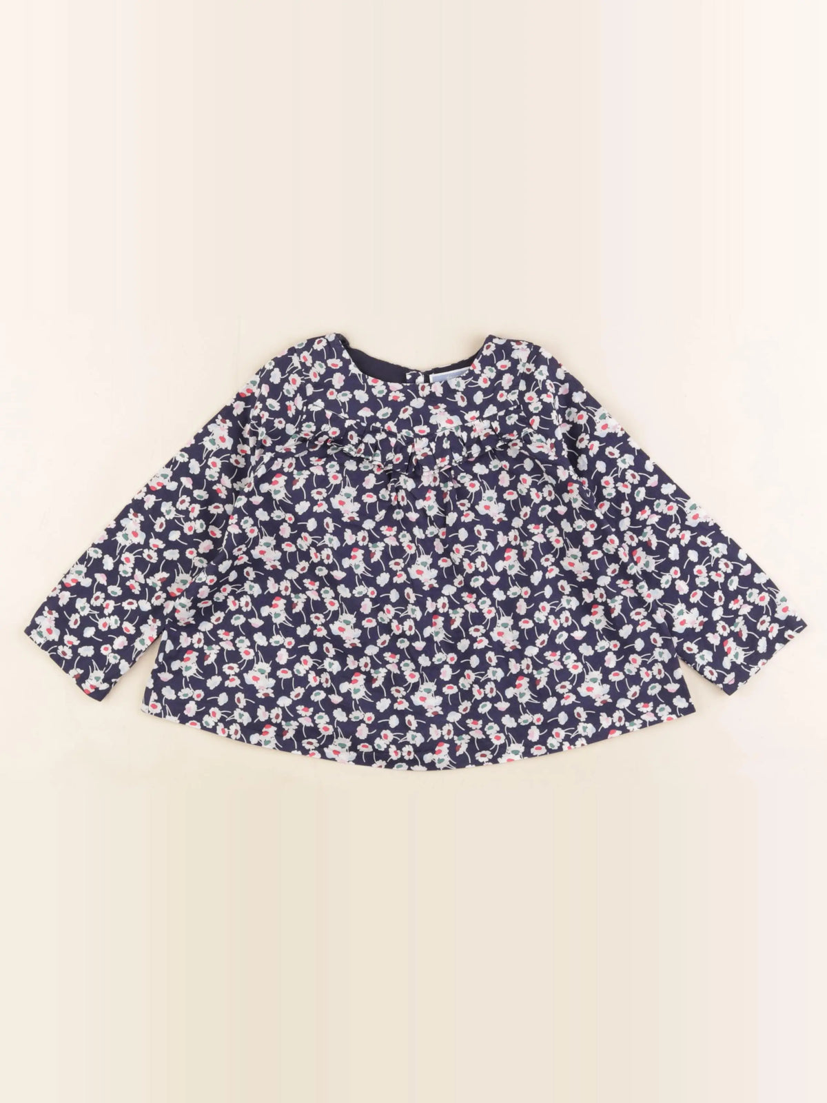 Jacadi - blouse liberty bleu - 24 mois