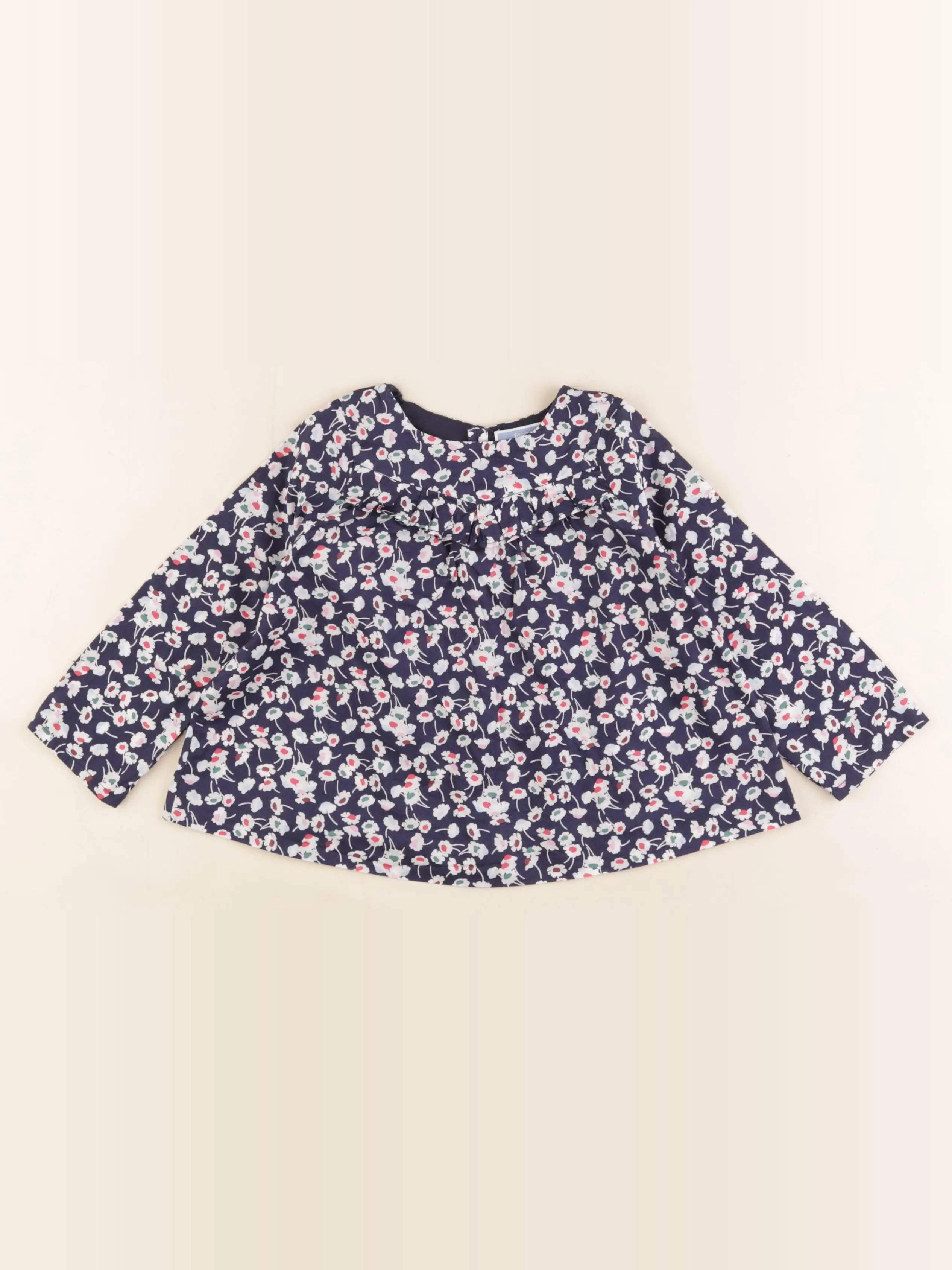 Jacadi - blouse liberty bleu - 24 mois