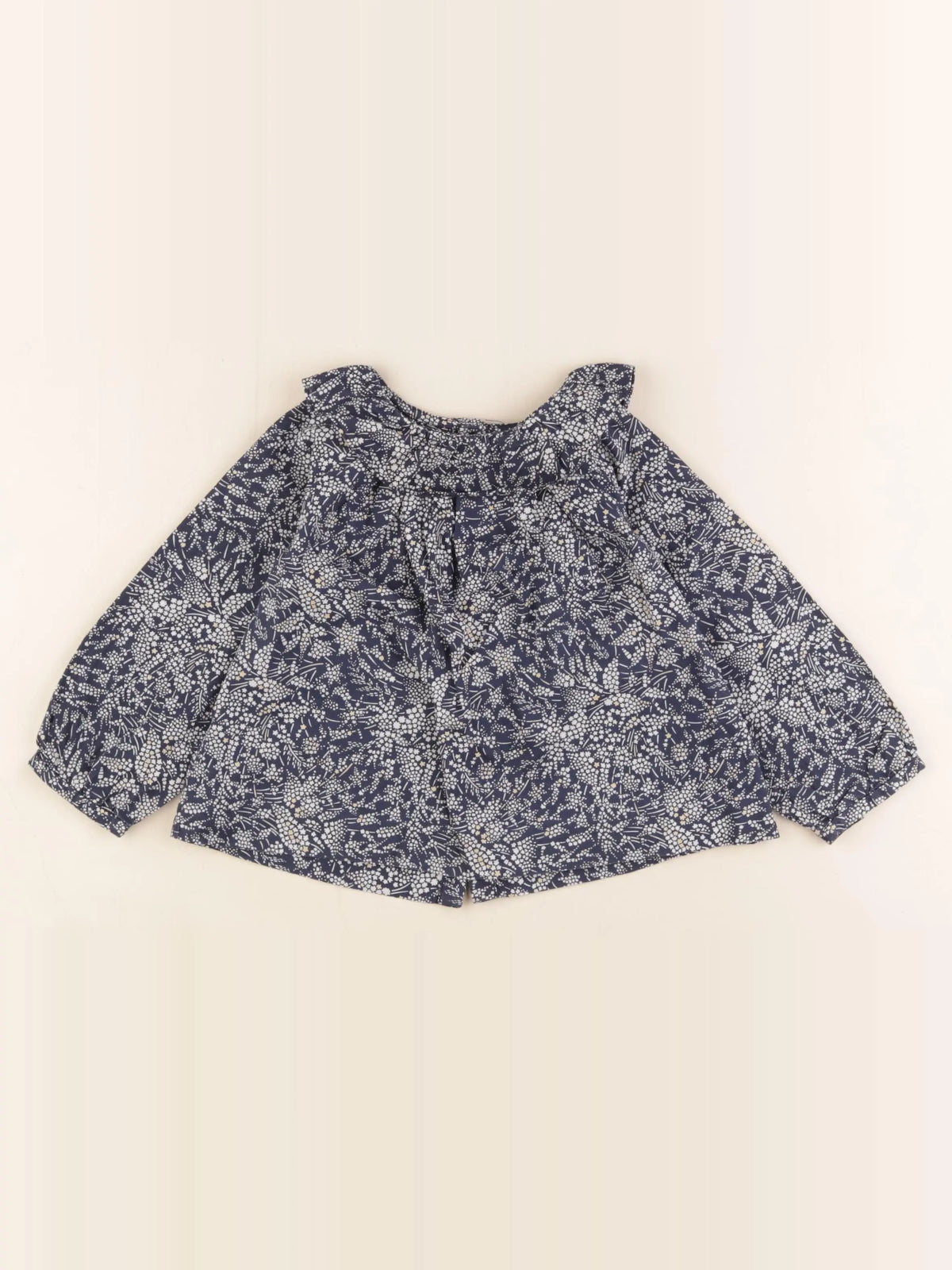 Jacadi - blouse liberty bleu - 24 mois