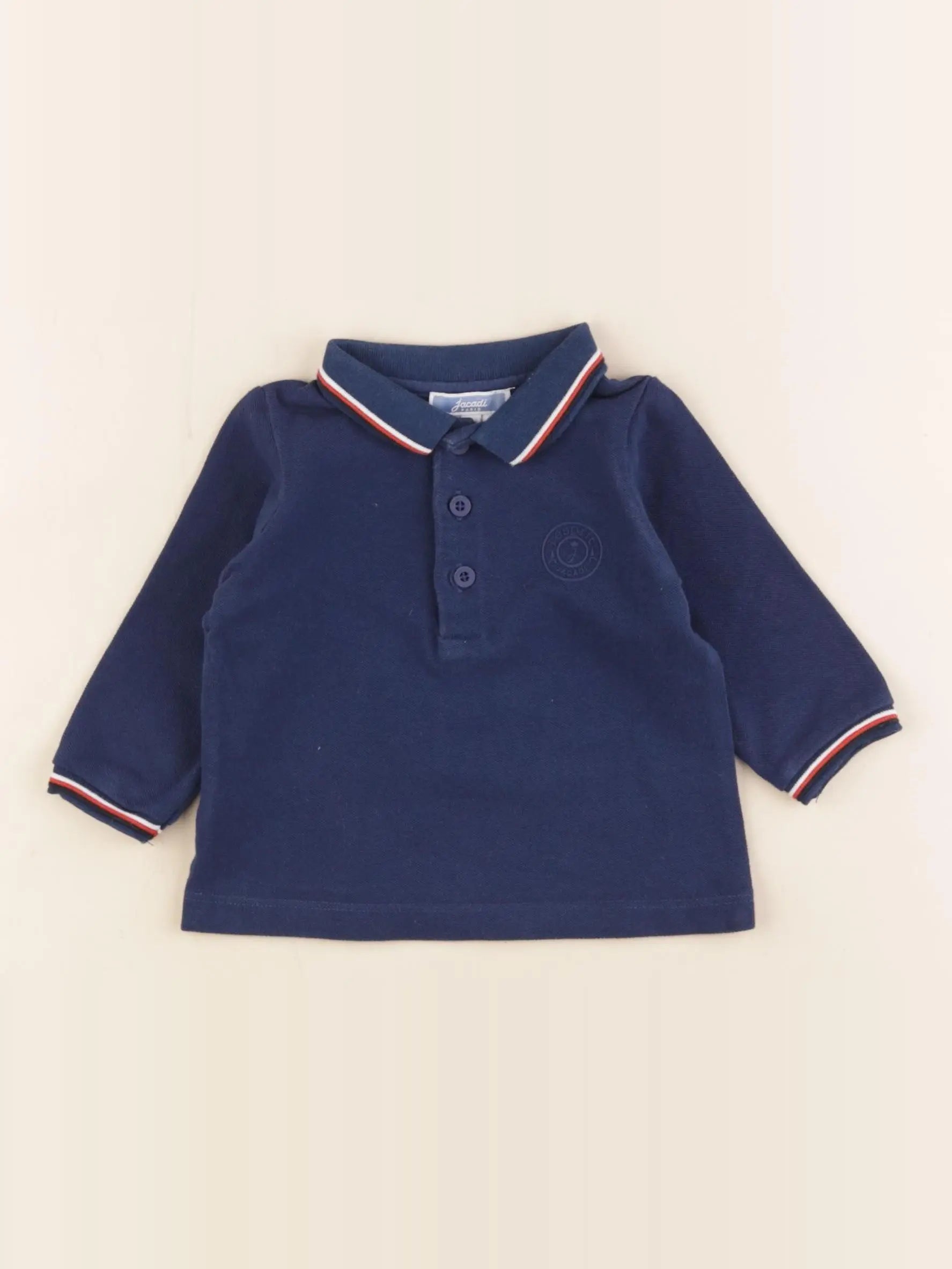 Jacadi - polo bleu - 6 mois