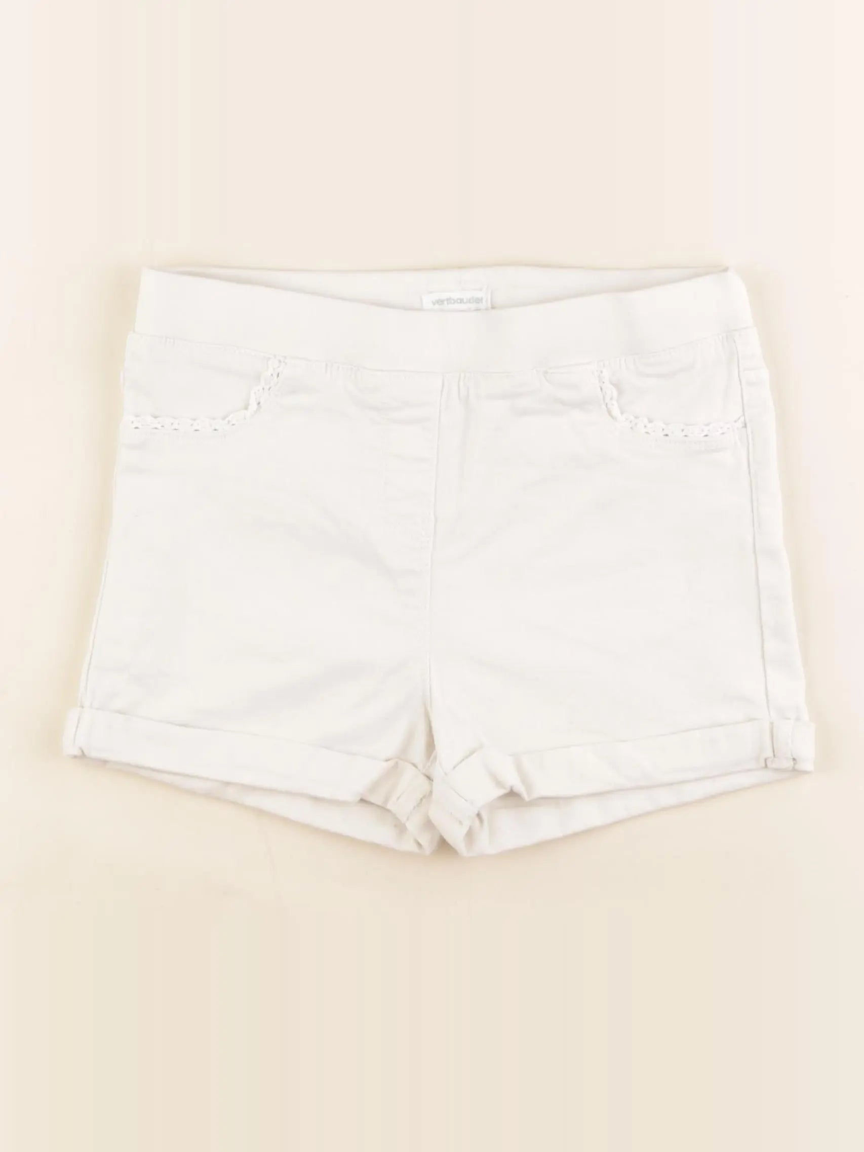Vertbaudet - short beige - 10 ans