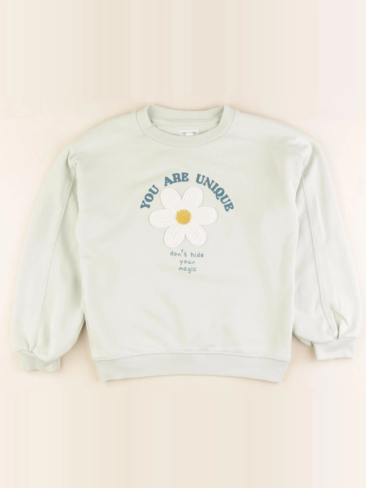 Vertbaudet - sweat vert - 8 ans