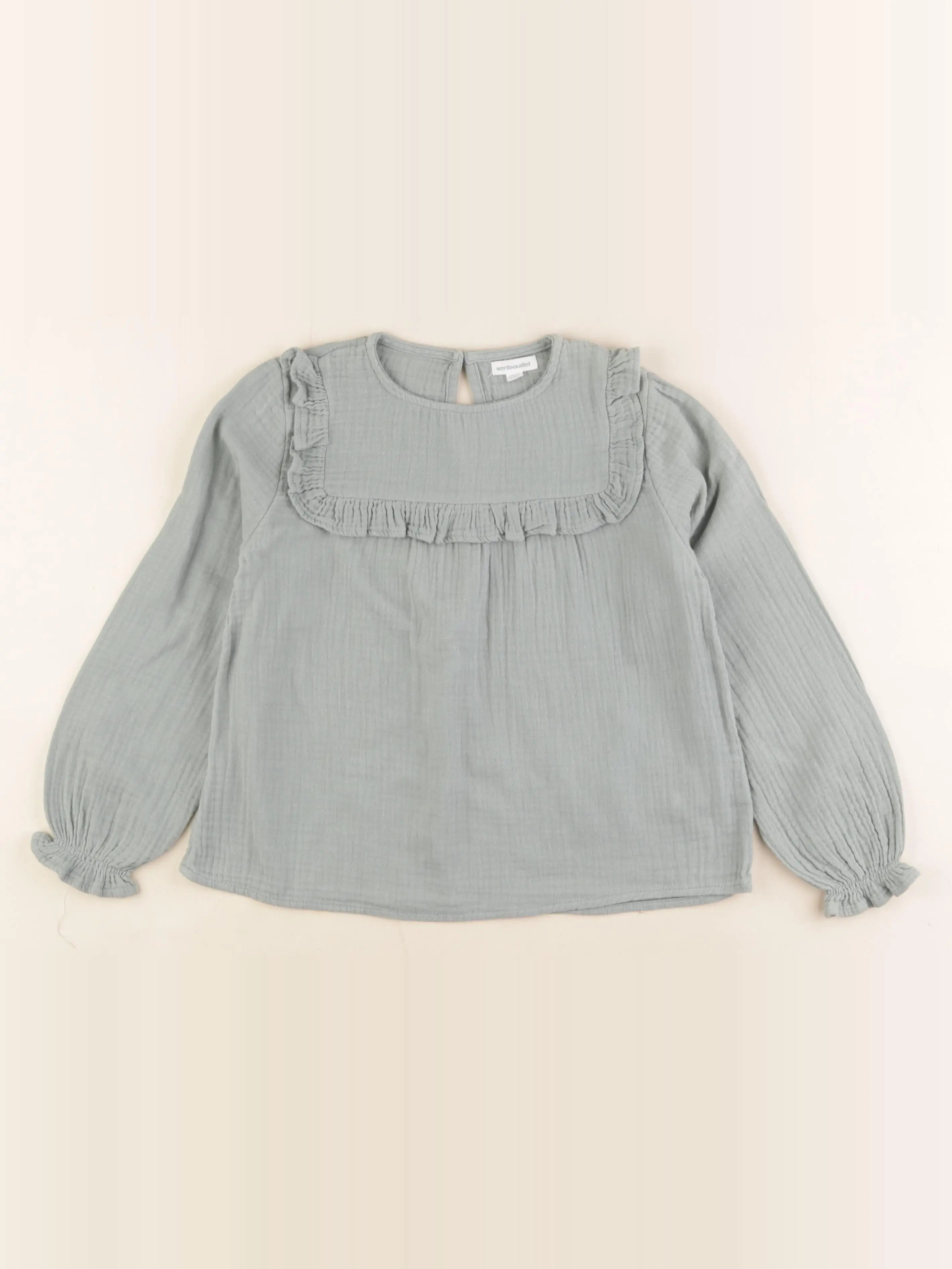 Vertbaudet - blouse vert - 8 ans