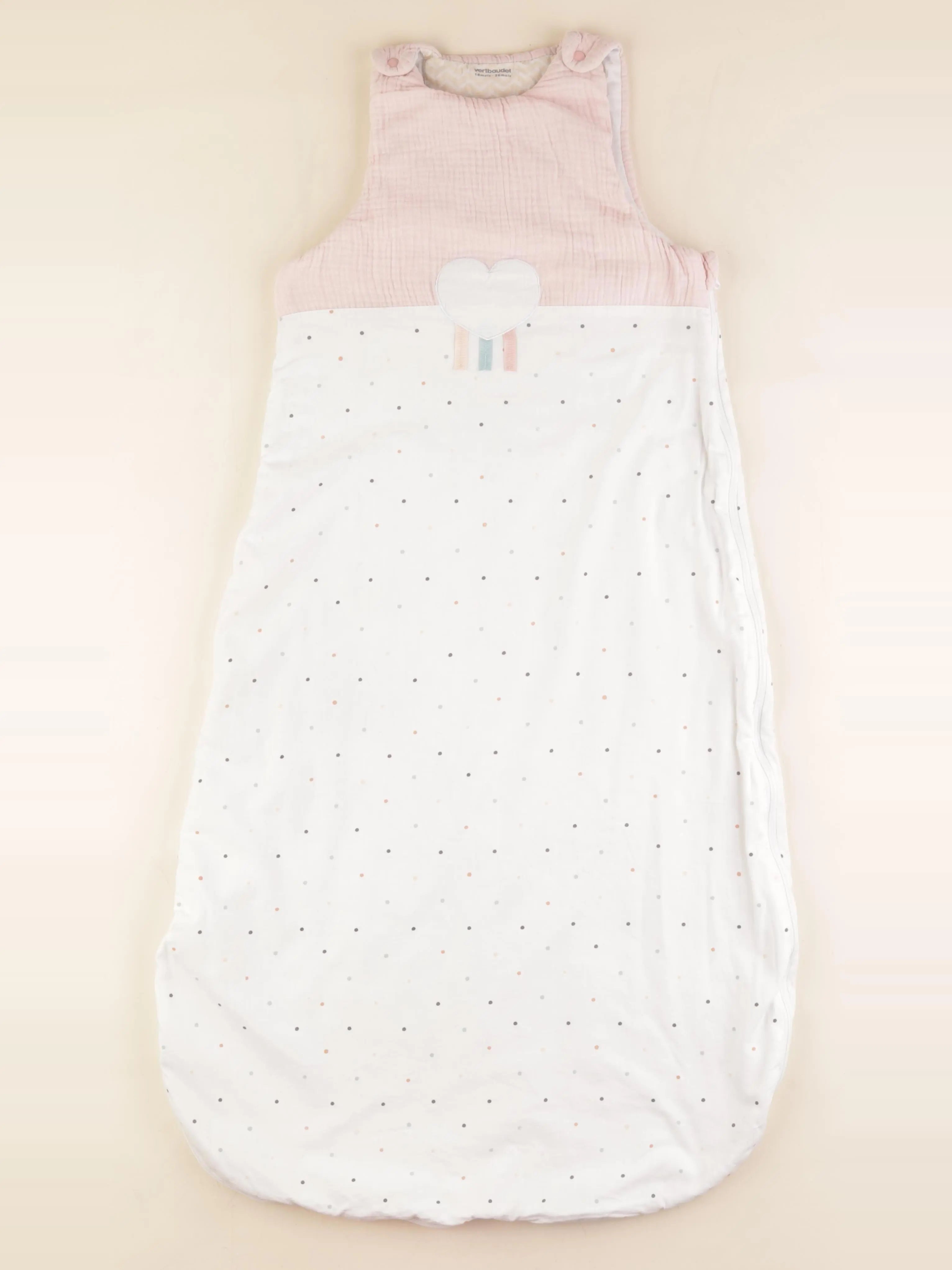 Vertbaudet - gigoteuse TOG 2 rose, blanc - 18/36 mois