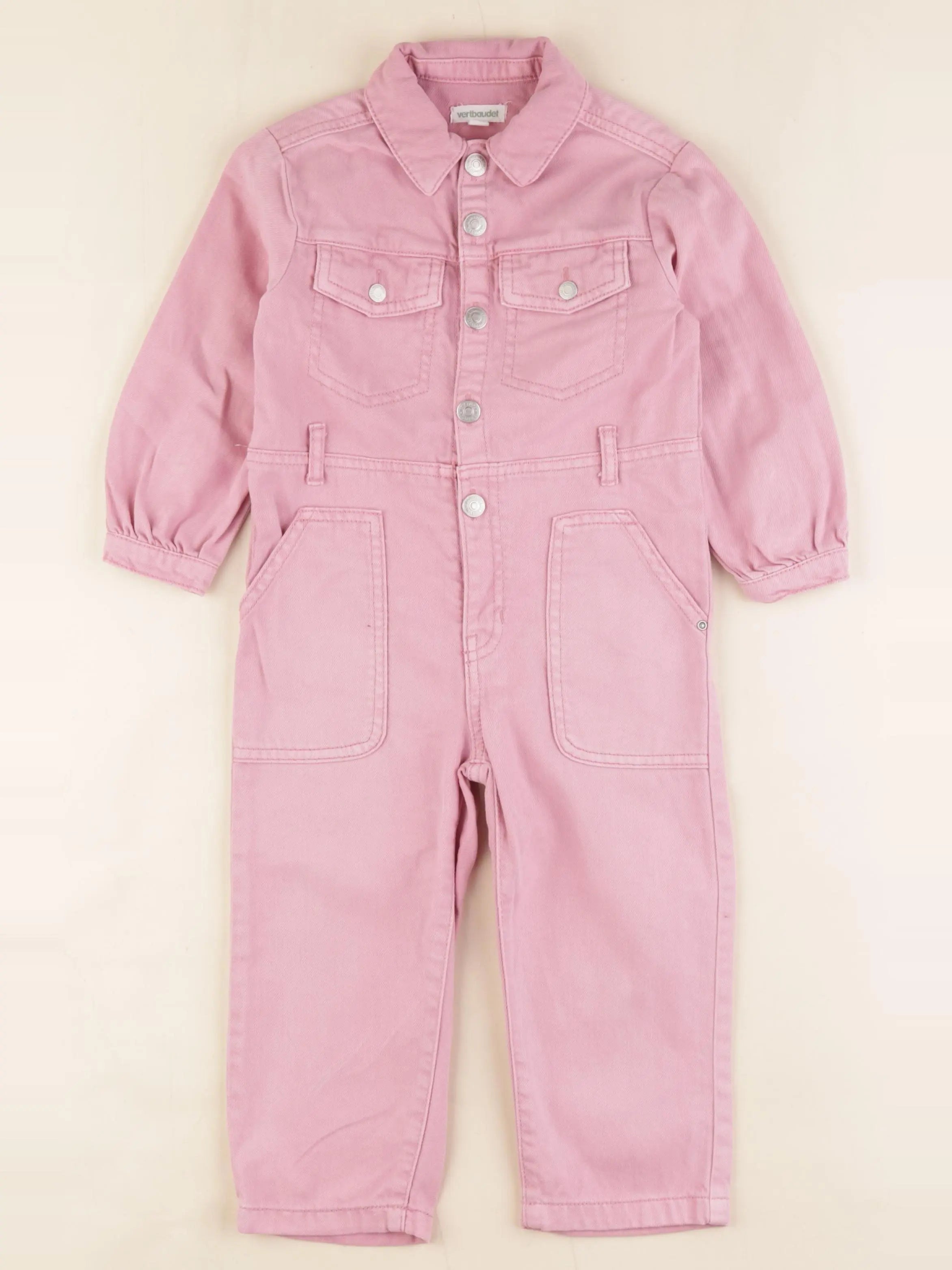 Vertbaudet - combinaison rose - 3 ans