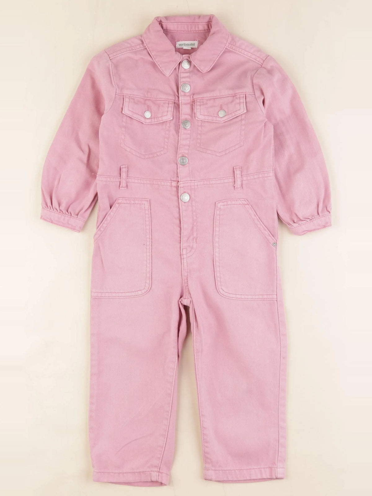 Vertbaudet - combinaison rose - 3 ans