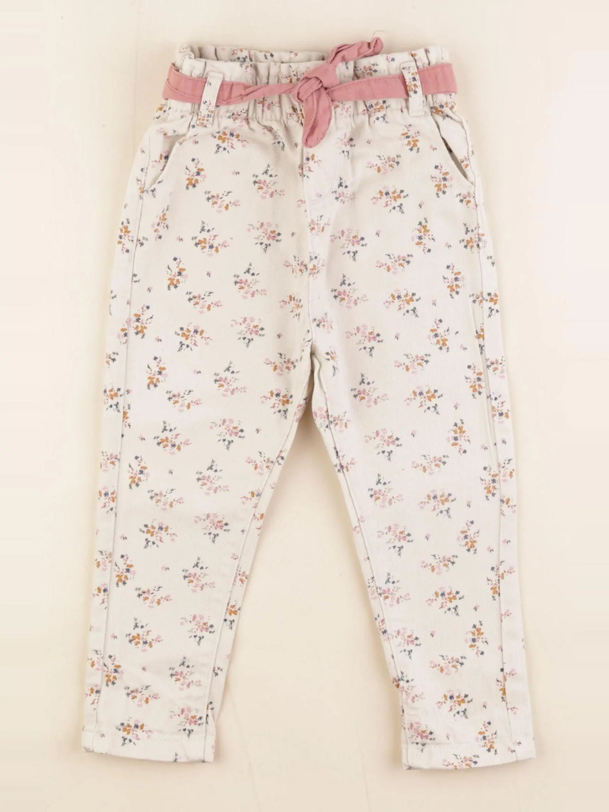 Vertbaudet - jean beige - 2 ans