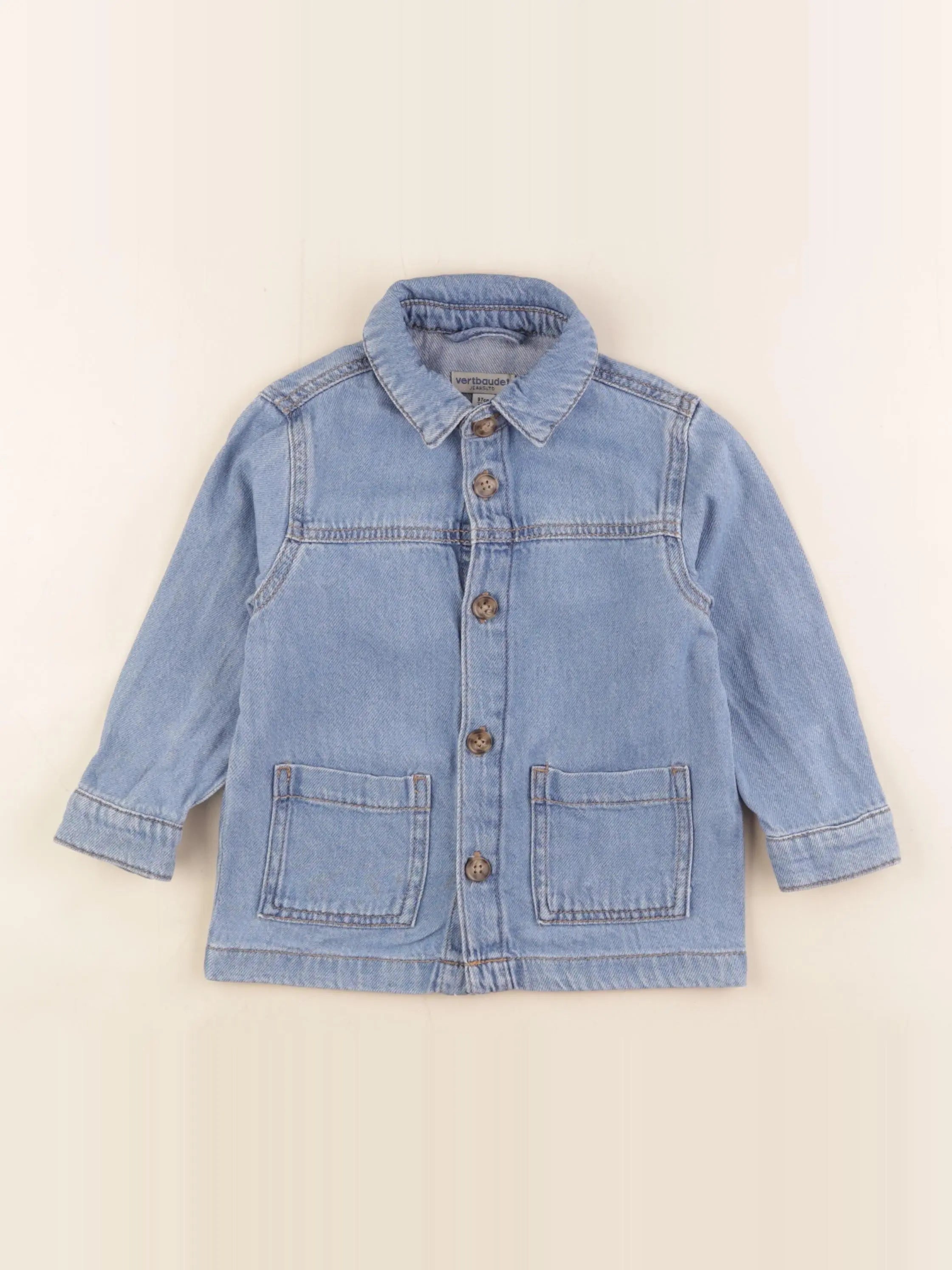 Vertbaudet - chemise bleu - 3 ans