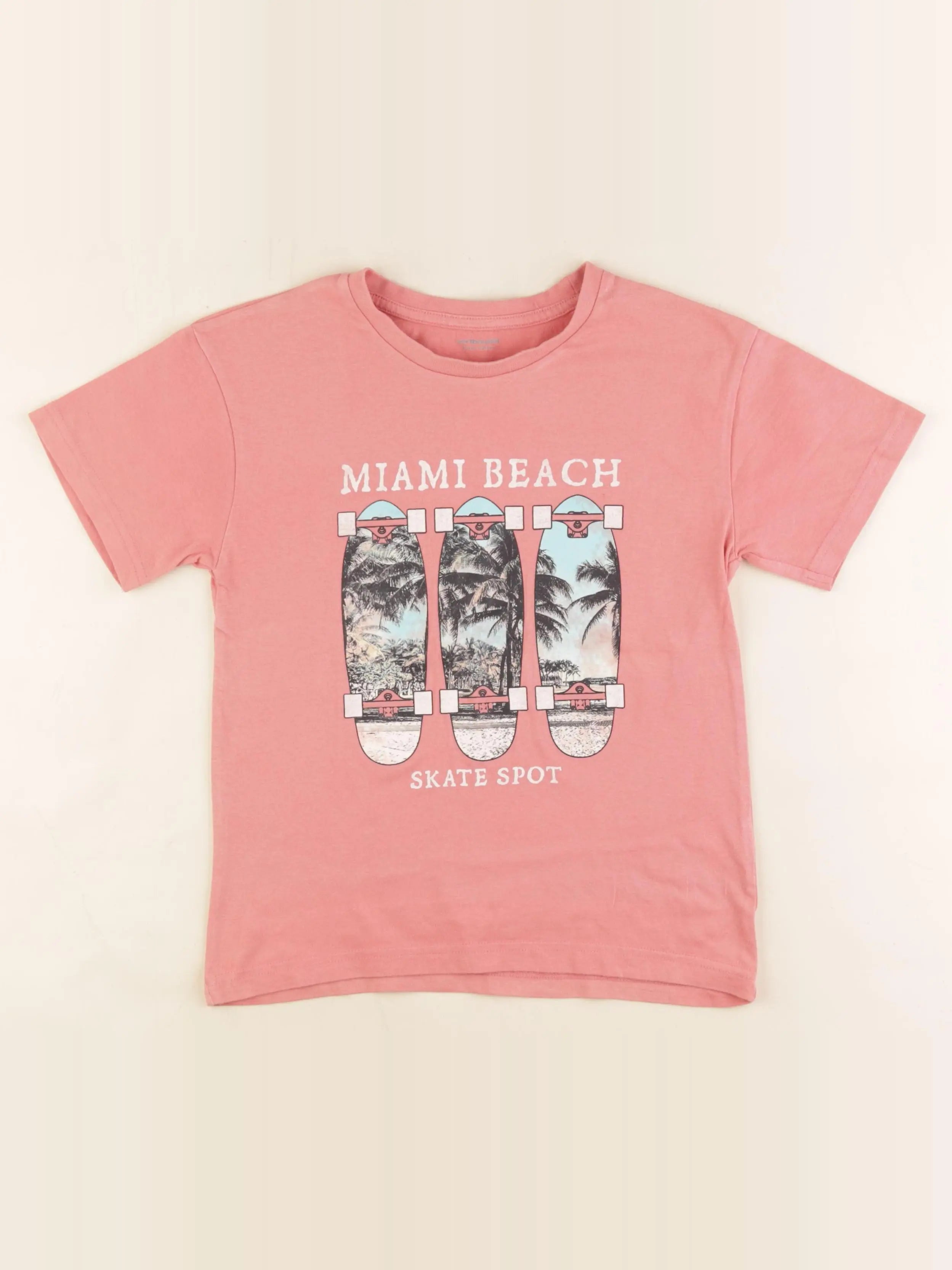 Vertbaudet - tee-shirt rose - 8 ans