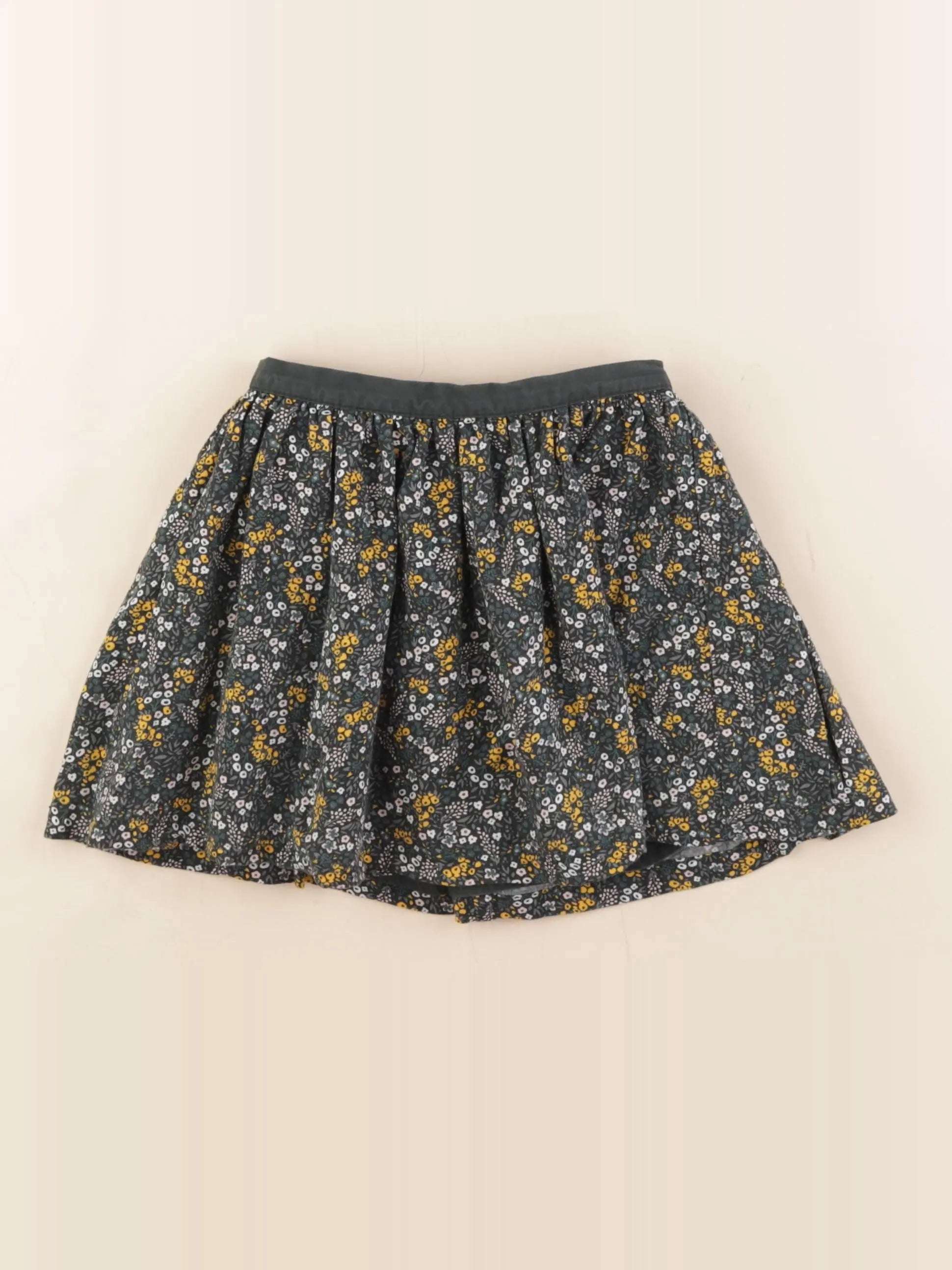 Vertbaudet - jupe réversible vert, or - 5 ans