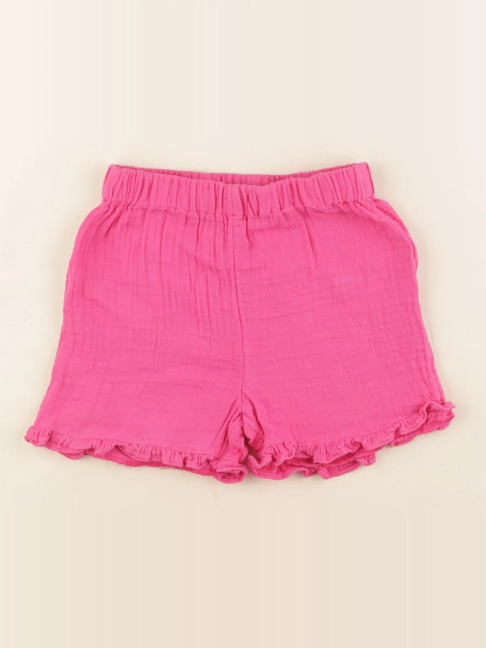 Vertbaudet - short rose fluo - 3 ans