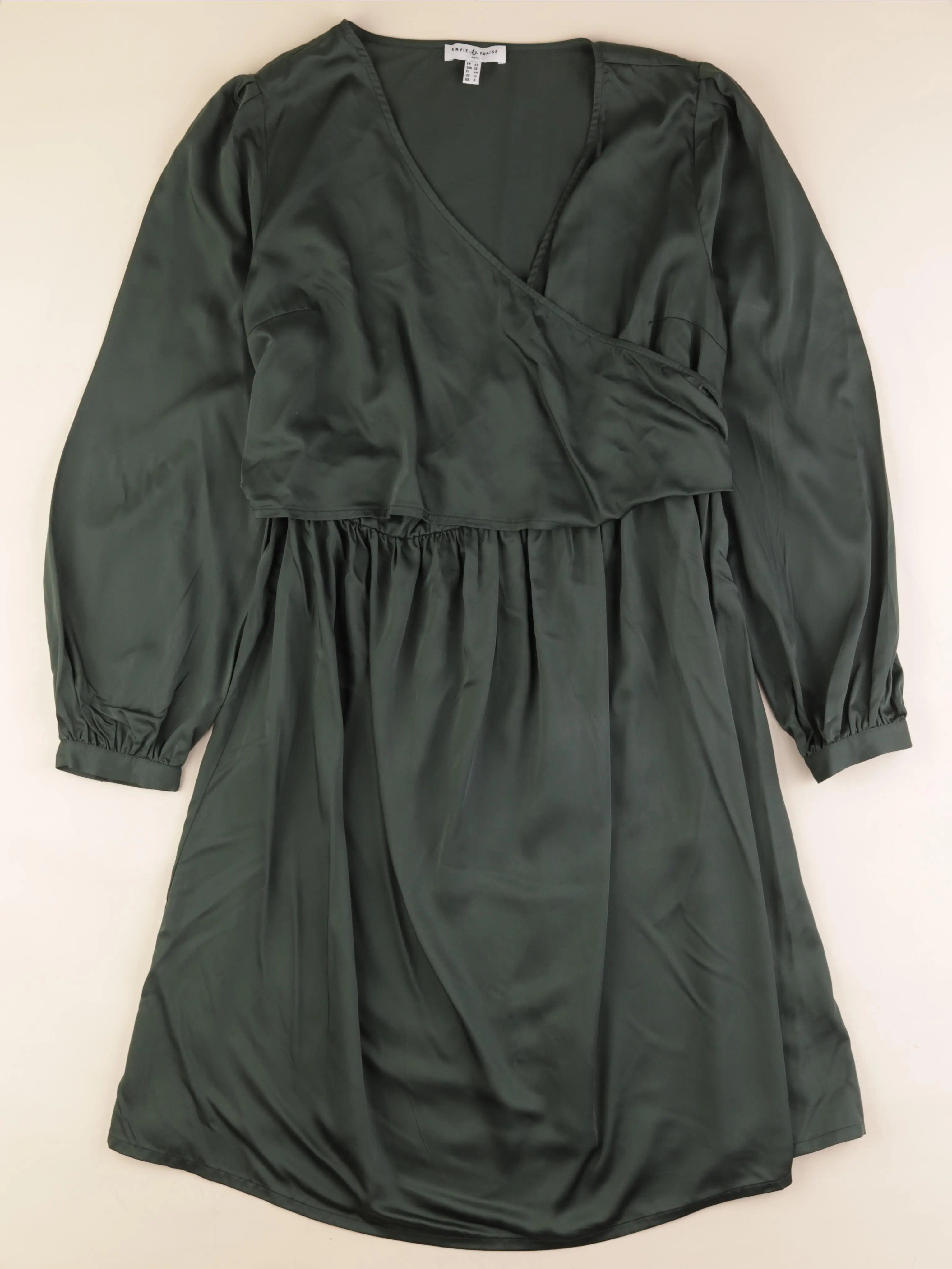 Envie de fraise - robe allaitement, grossesse vert - 40