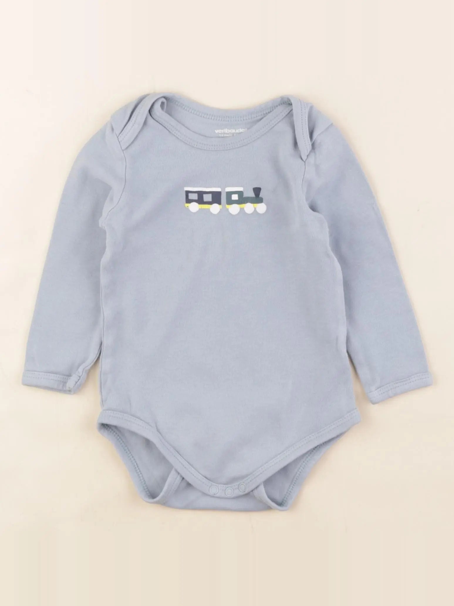 Vertbaudet - body bleu - 18 mois