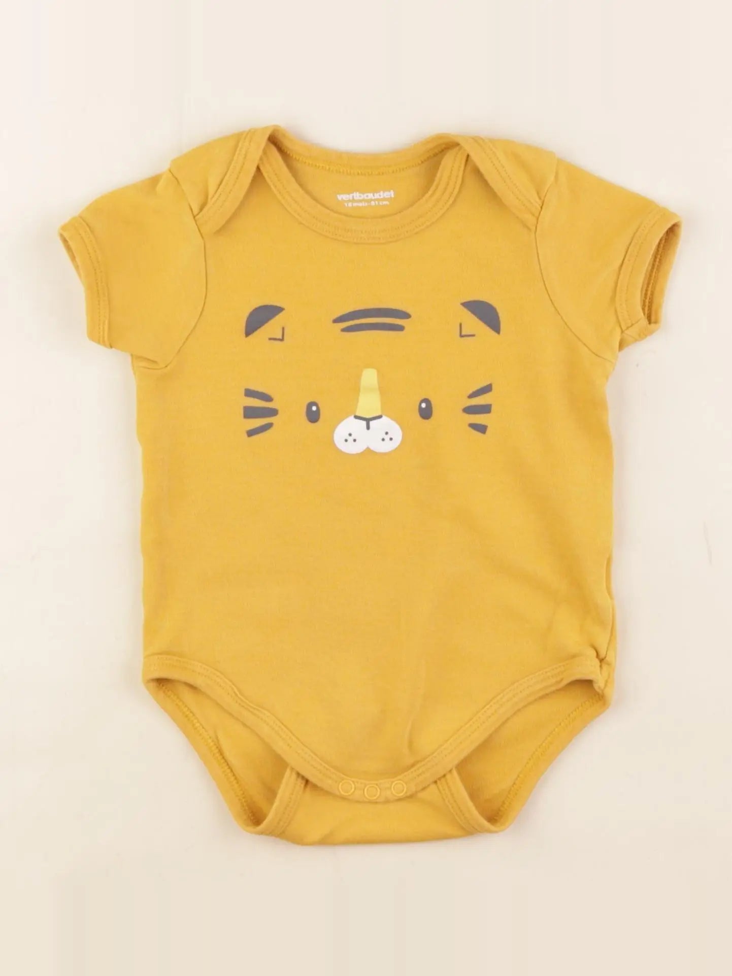 Vertbaudet - body jaune - 18 mois