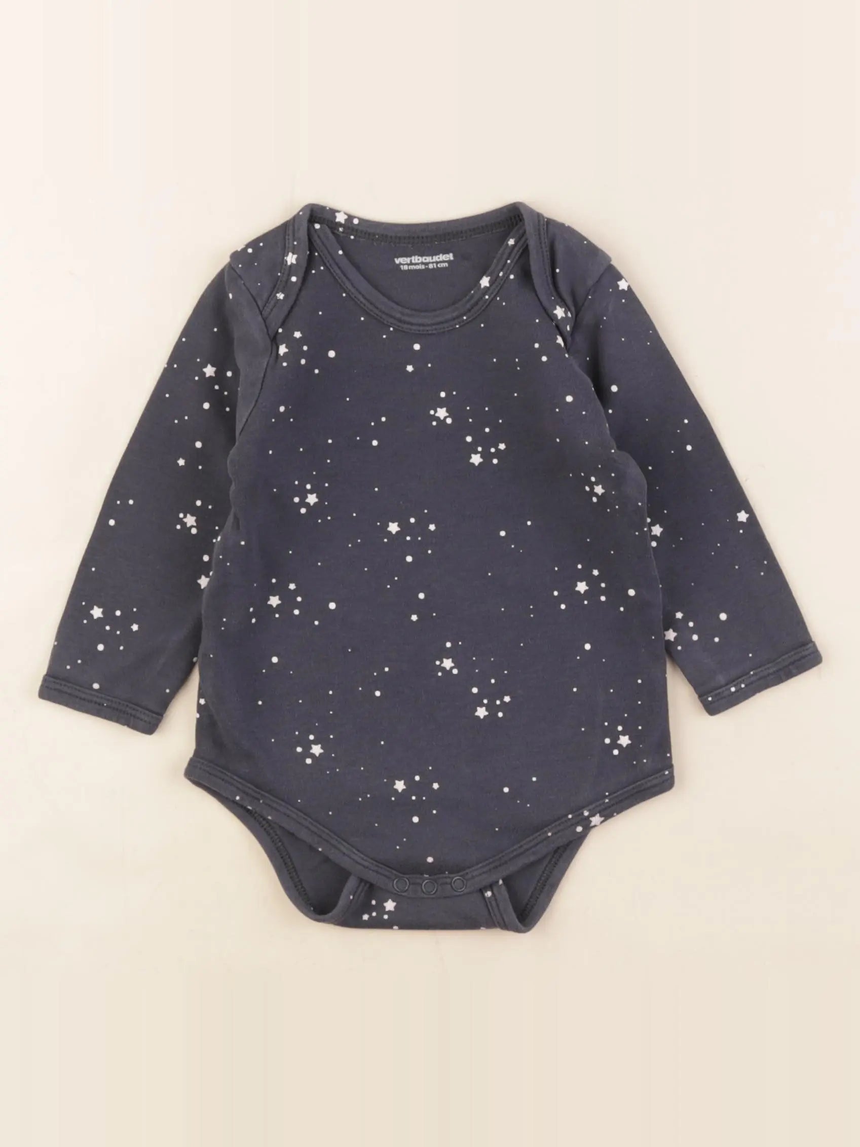 Vertbaudet - body gris - 18 mois