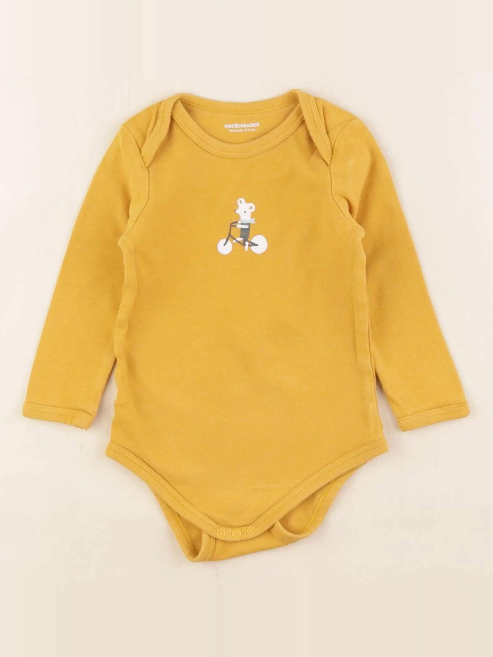 Vertbaudet - body jaune - 18 mois