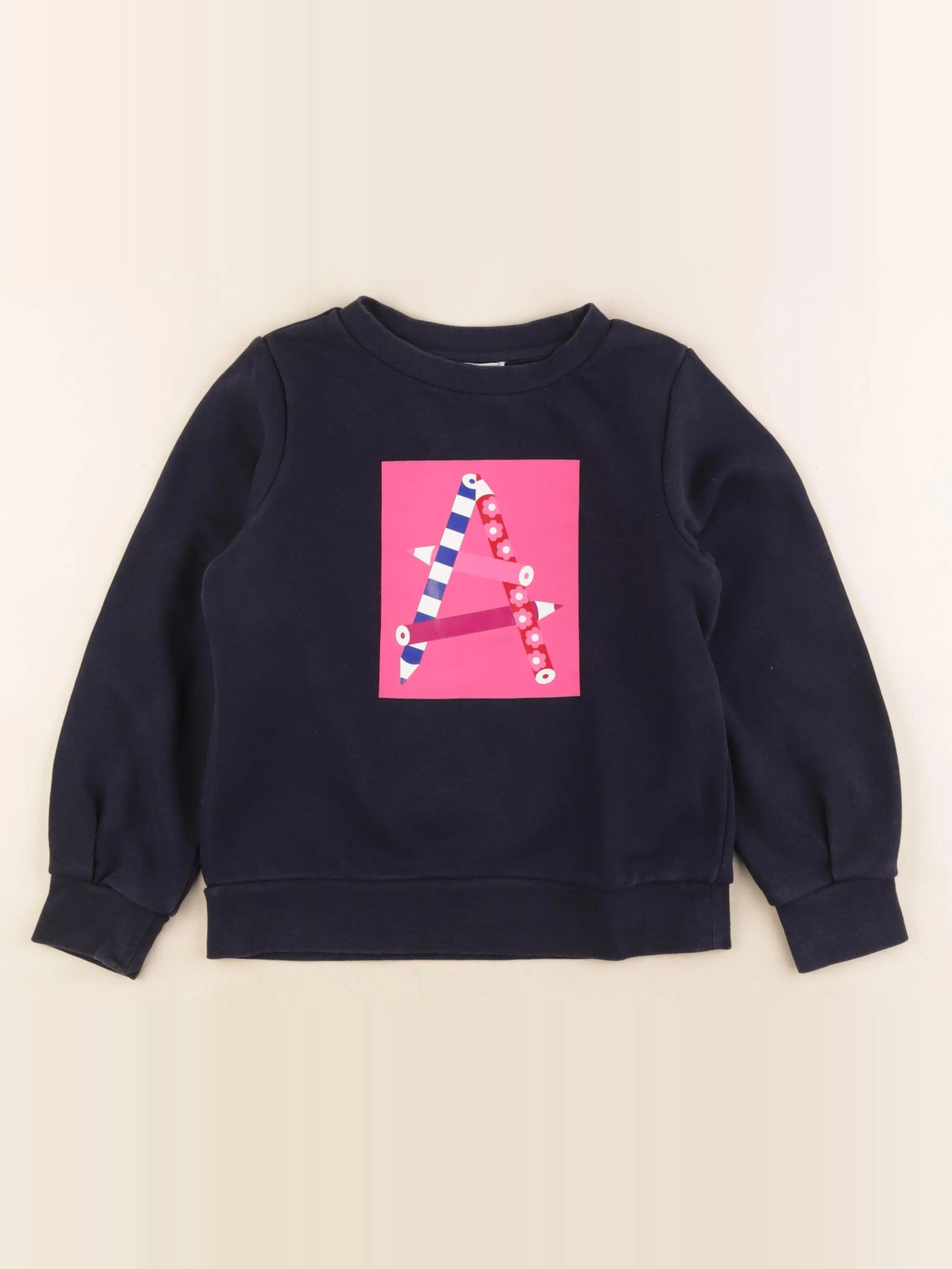 Jacadi - sweat bleu - 8 ans