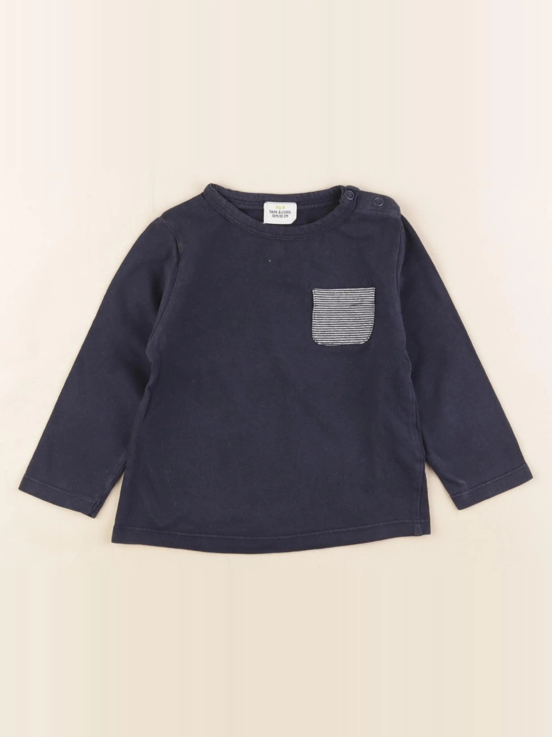 Tape à l'oeil - tee-shirt bleu - 18 mois