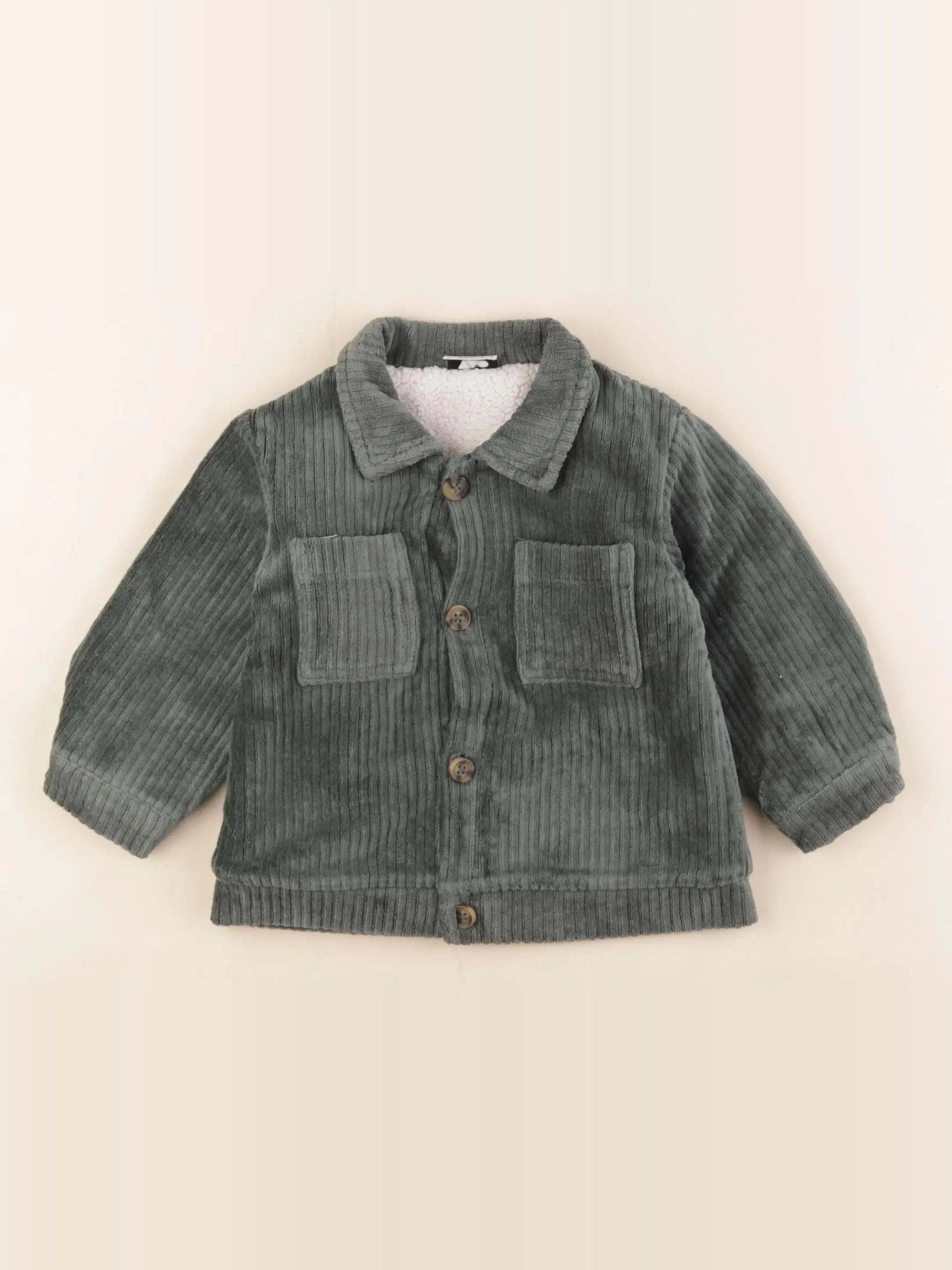 Tape à l'oeil - veste doublé vert - 18 mois