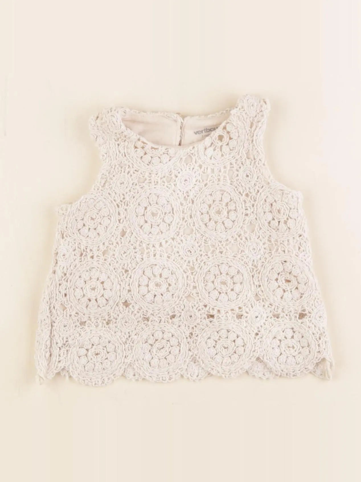 Vertbaudet - blouse beige - 3 mois