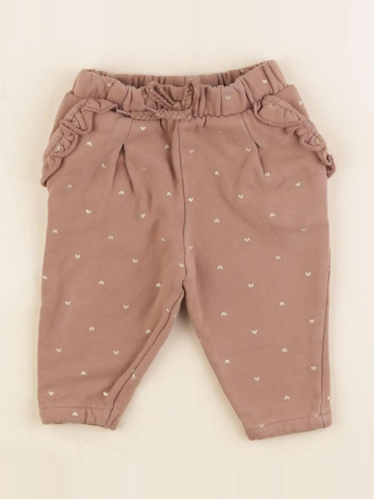 Vertbaudet - pantalon marron, or - 6 mois