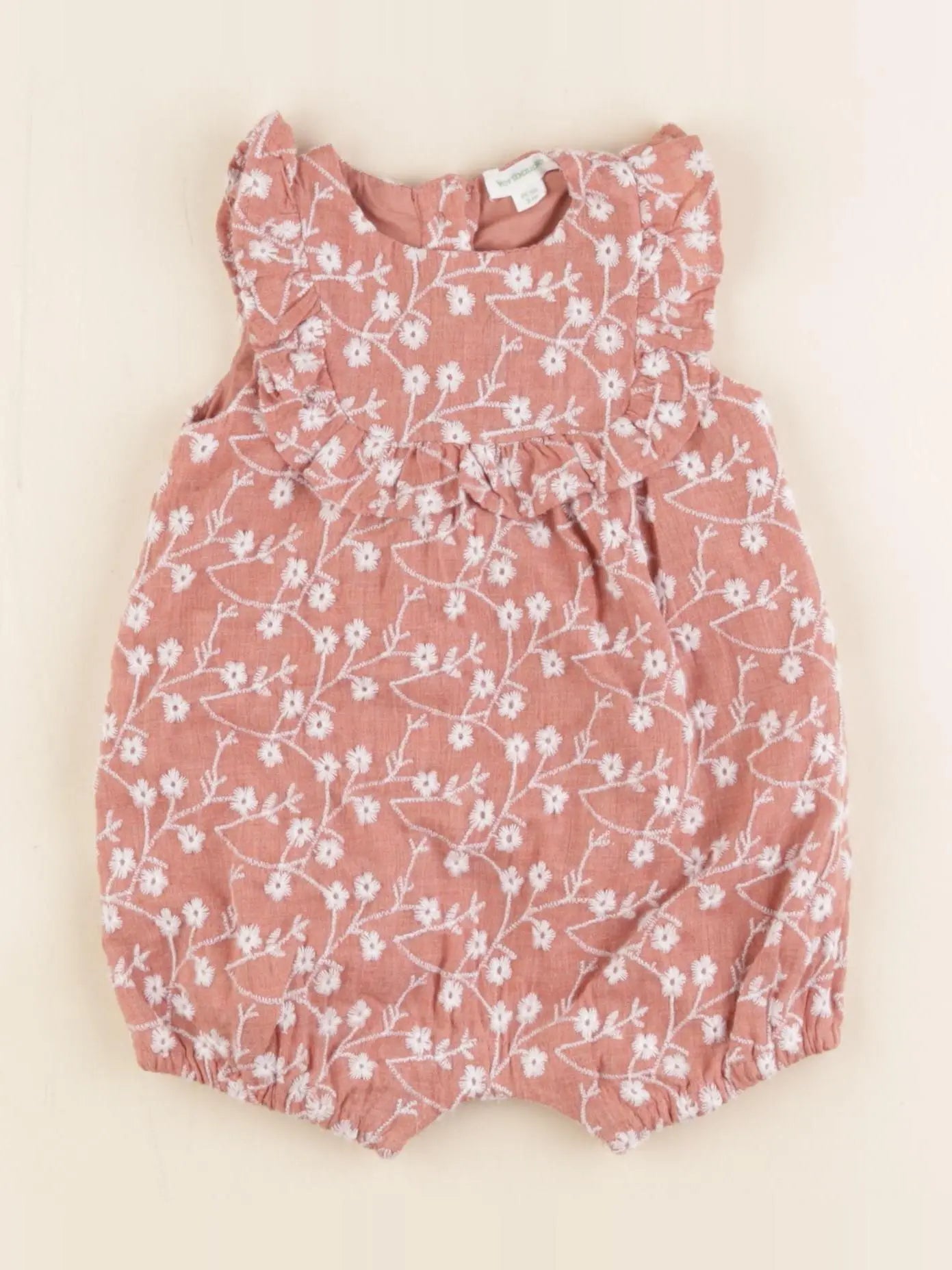 Vertbaudet - combinaison marron - 3 mois