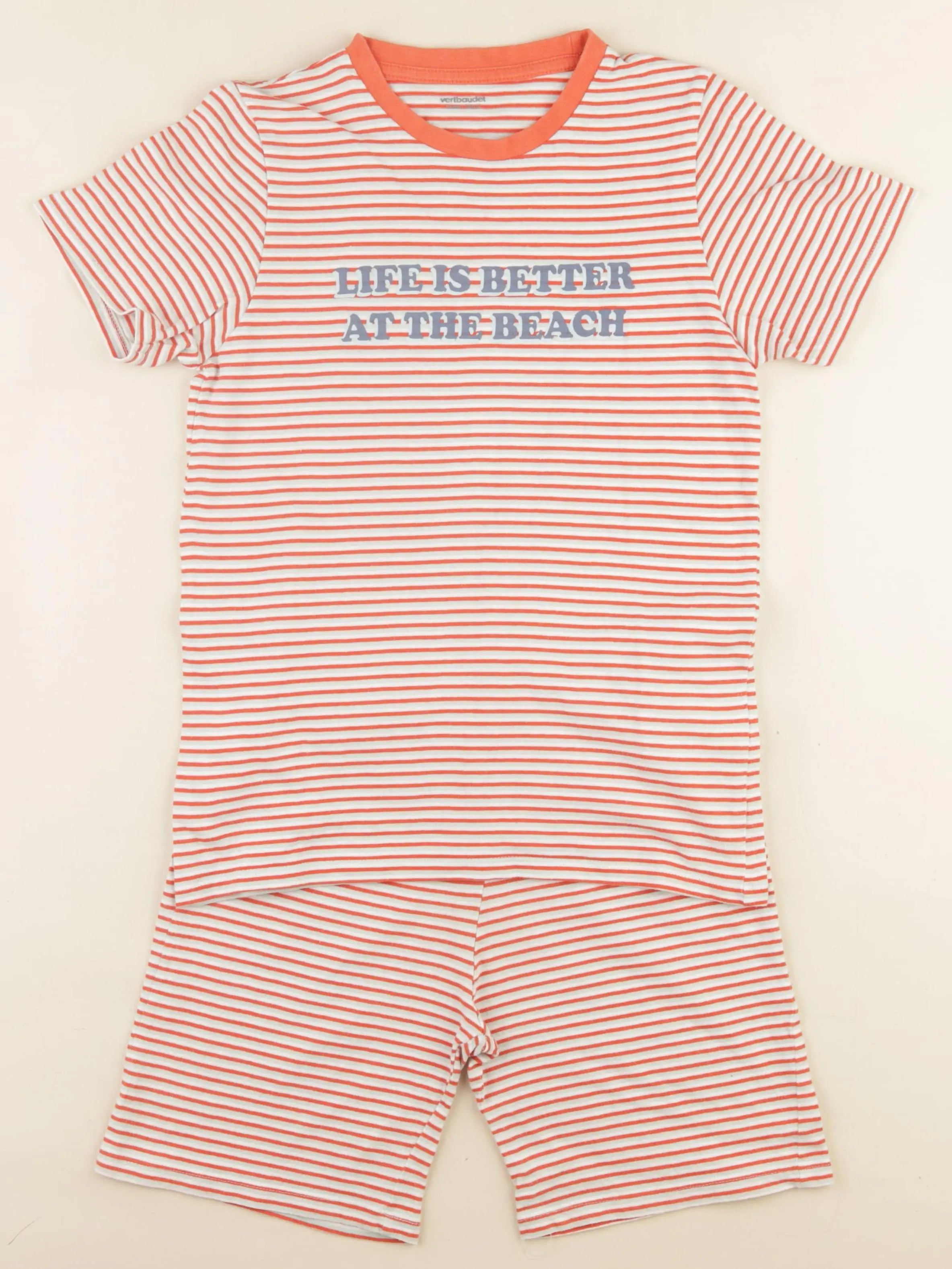 Vertbaudet - pyjama coton multicolore - 10 ans