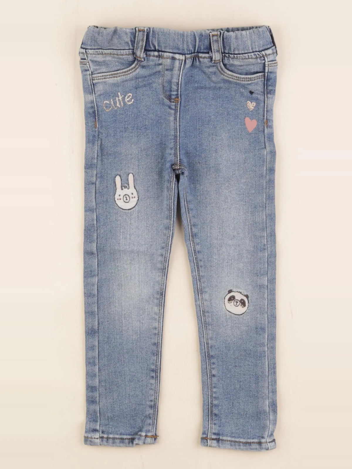 Vertbaudet - jegging bleu - 3 ans