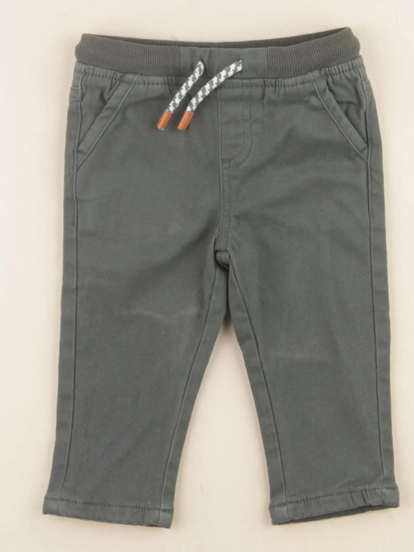 Vertbaudet - pantalon vert - 12 mois