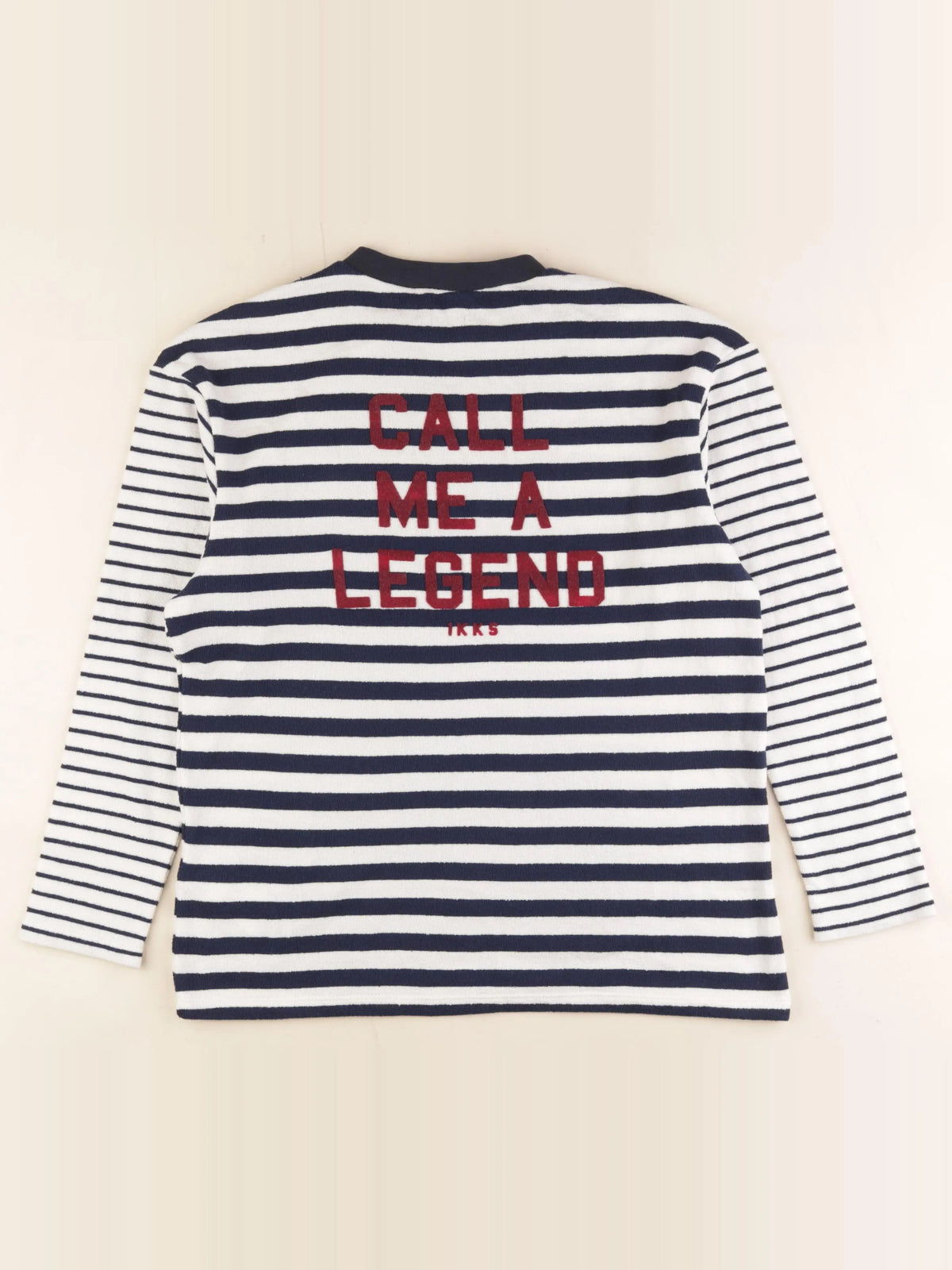 IKKS - tee-shirt imprimé au dos bleu, blanc - 12 ans