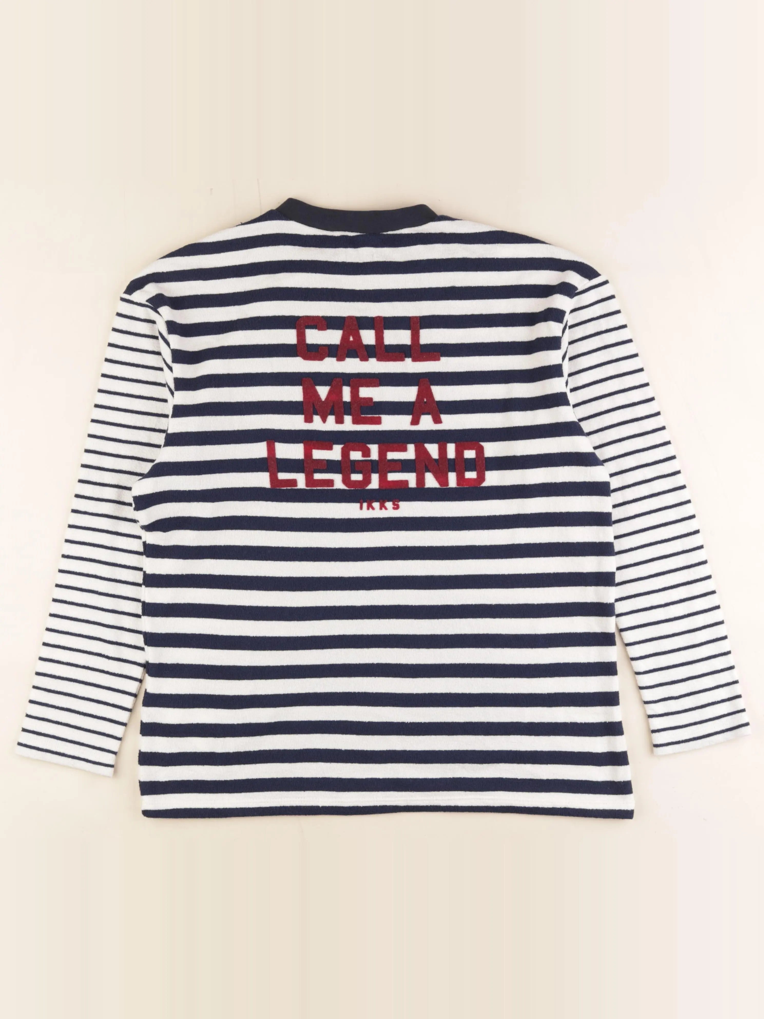 IKKS - tee-shirt imprimé au dos bleu, blanc - 12 ans