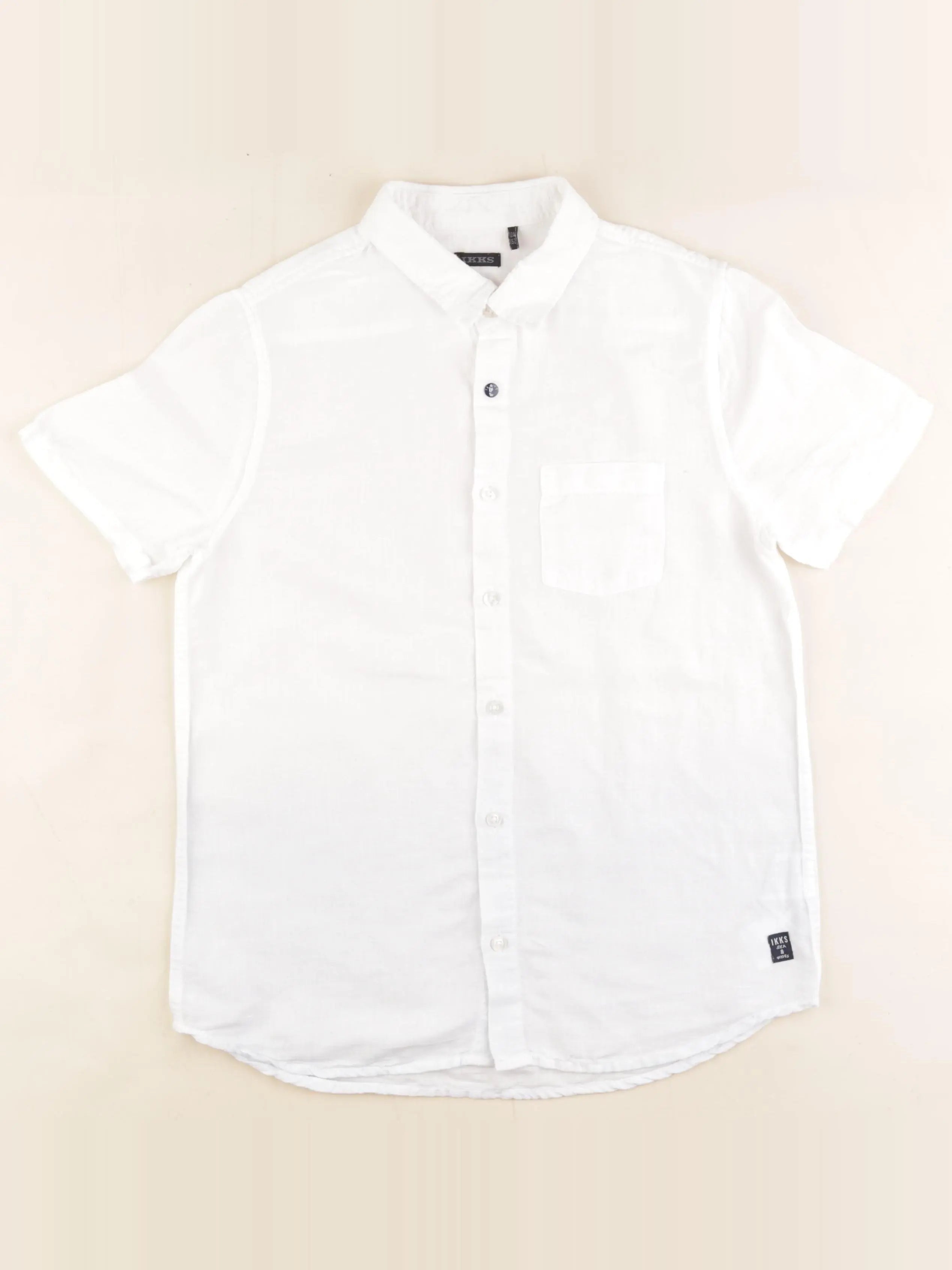 IKKS - chemise imprimé au dos blanc - 12 ans