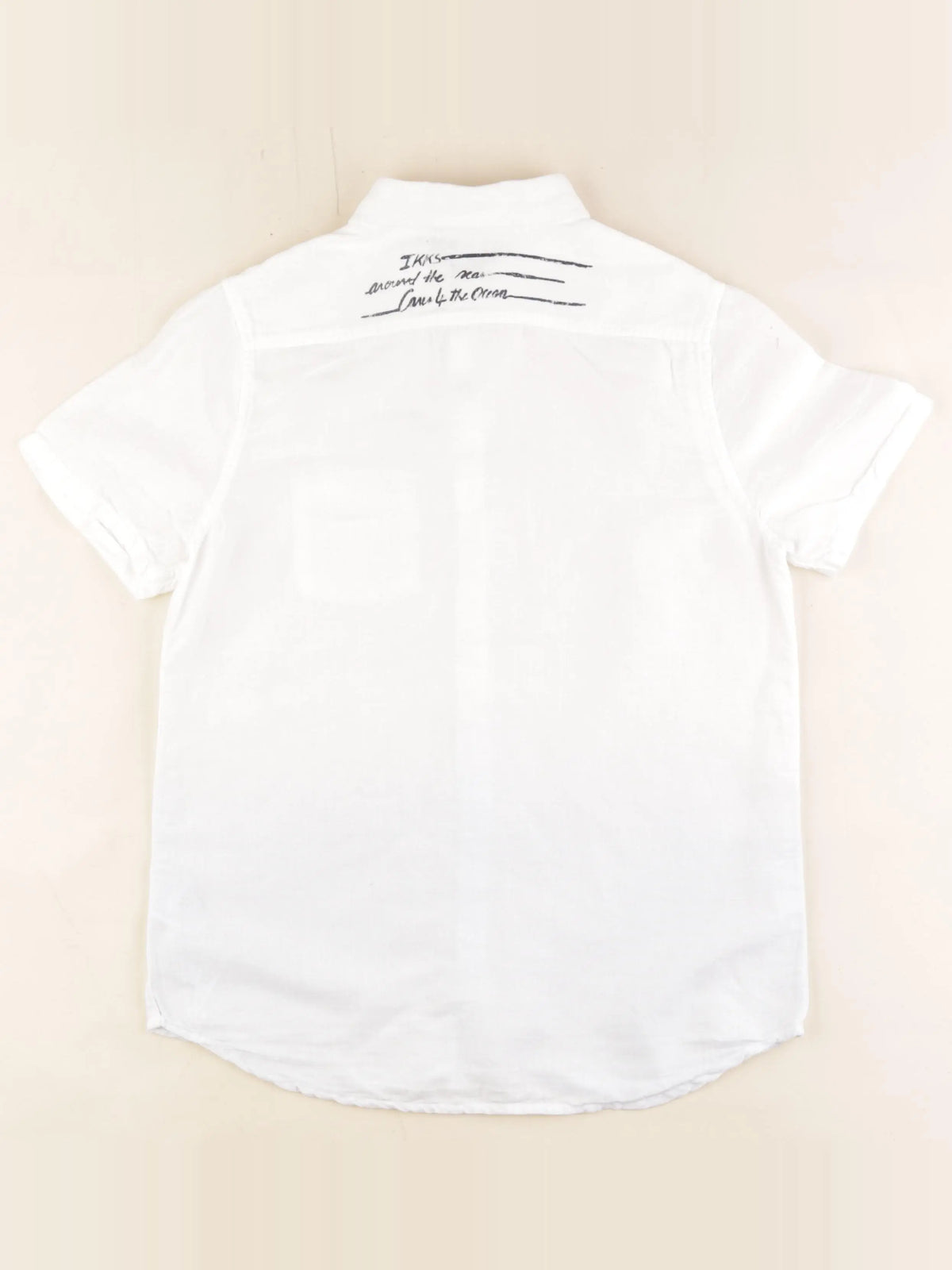IKKS - chemise imprimé au dos blanc - 12 ans