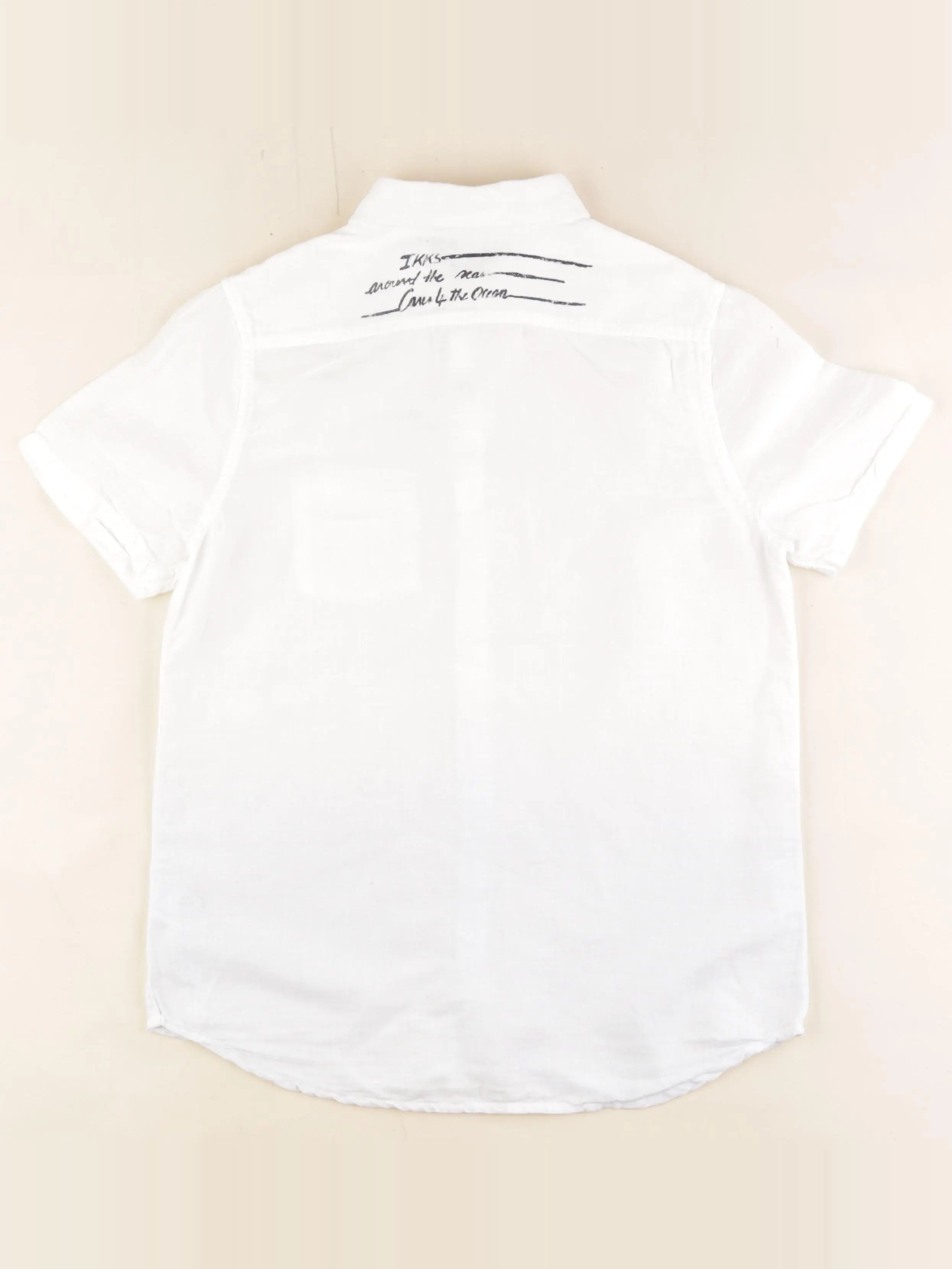 IKKS - chemise imprimé au dos blanc - 12 ans