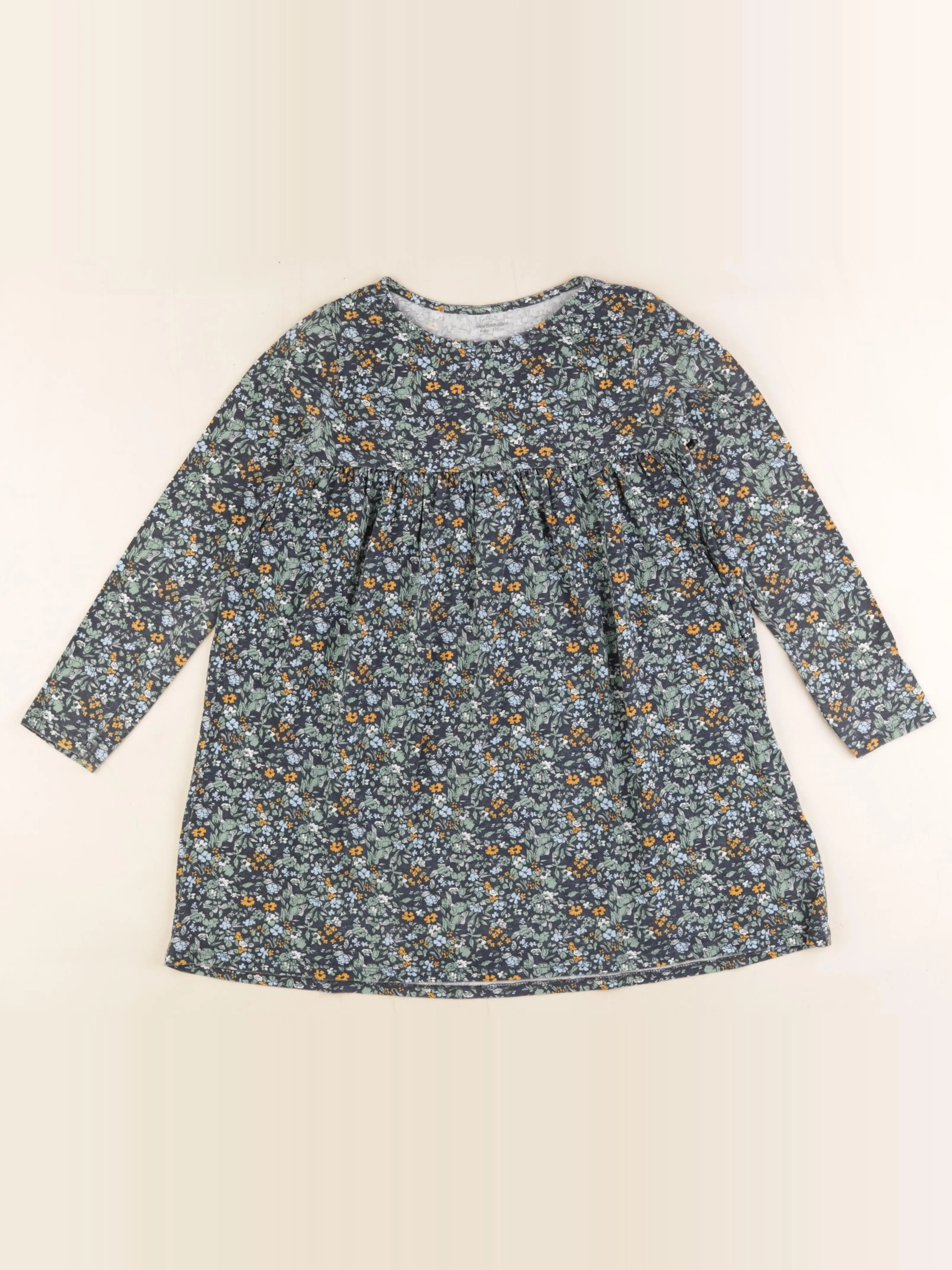 Vertbaudet - robe multicolore - 8 ans