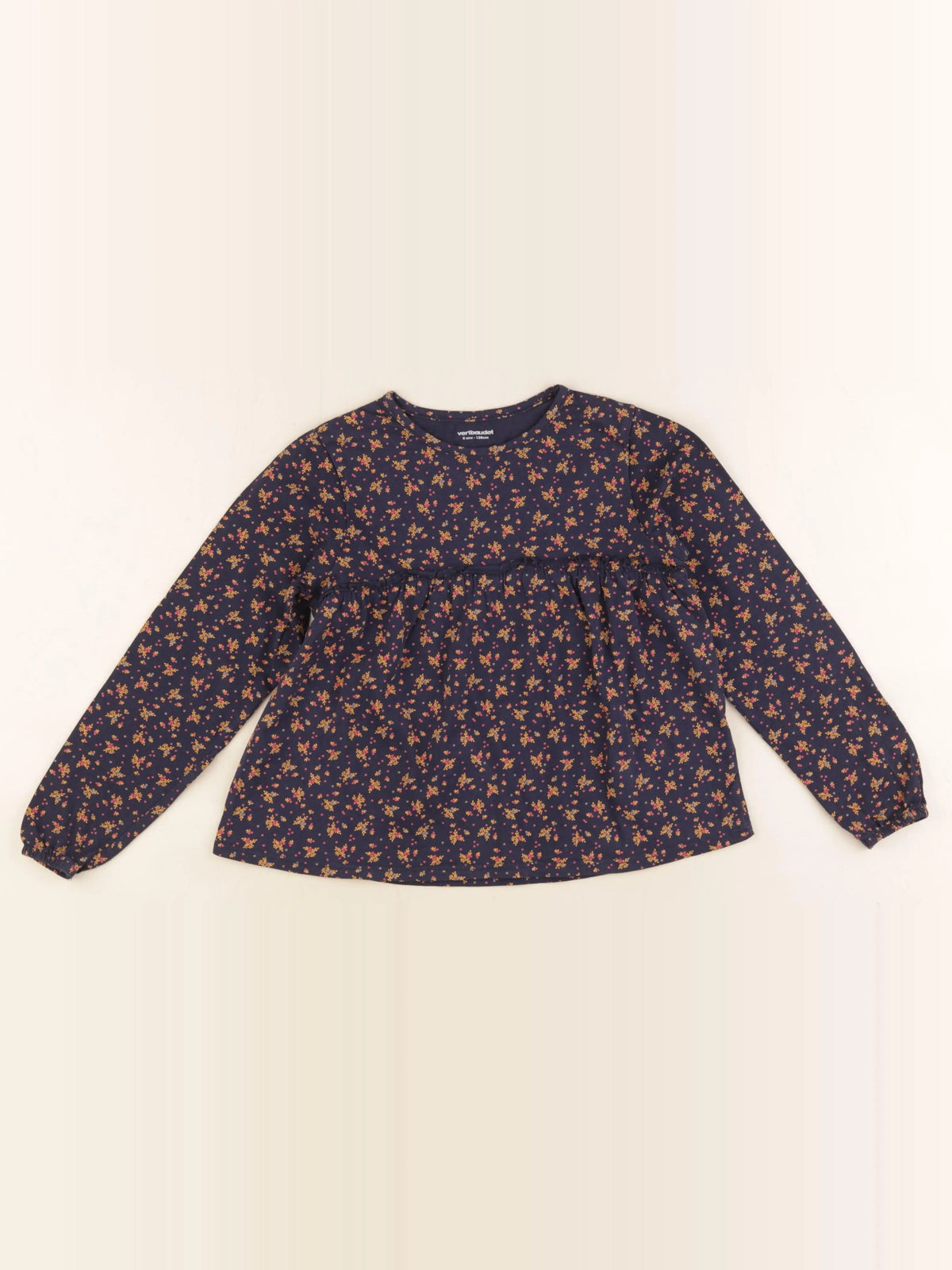 Vertbaudet - tee-shirt bleu - 8 ans