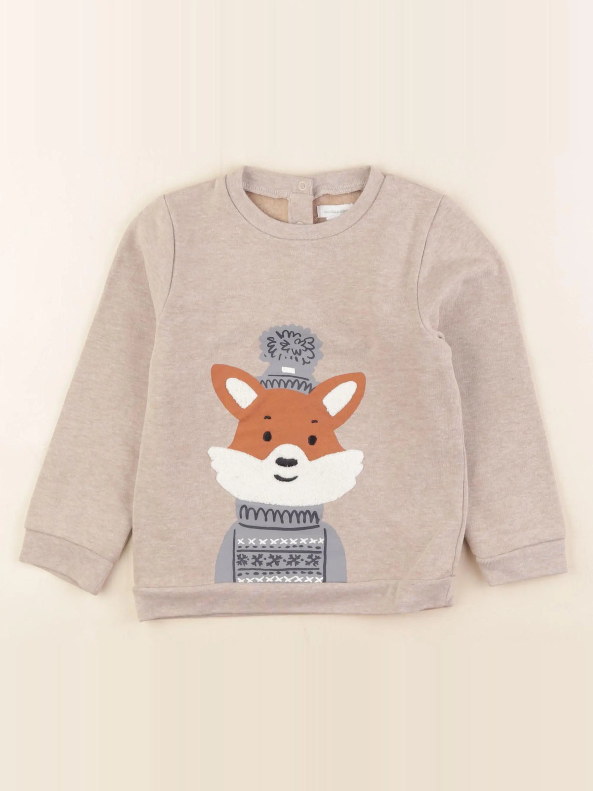 Vertbaudet - sweat marron - 36 mois