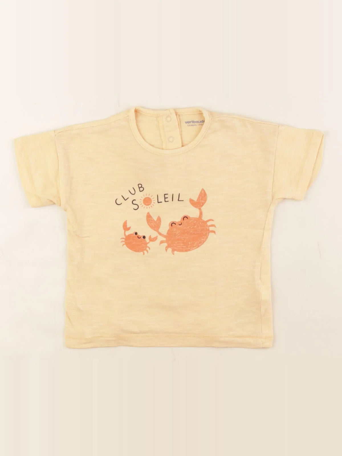 Vertbaudet - tee-shirt orange - 12 mois