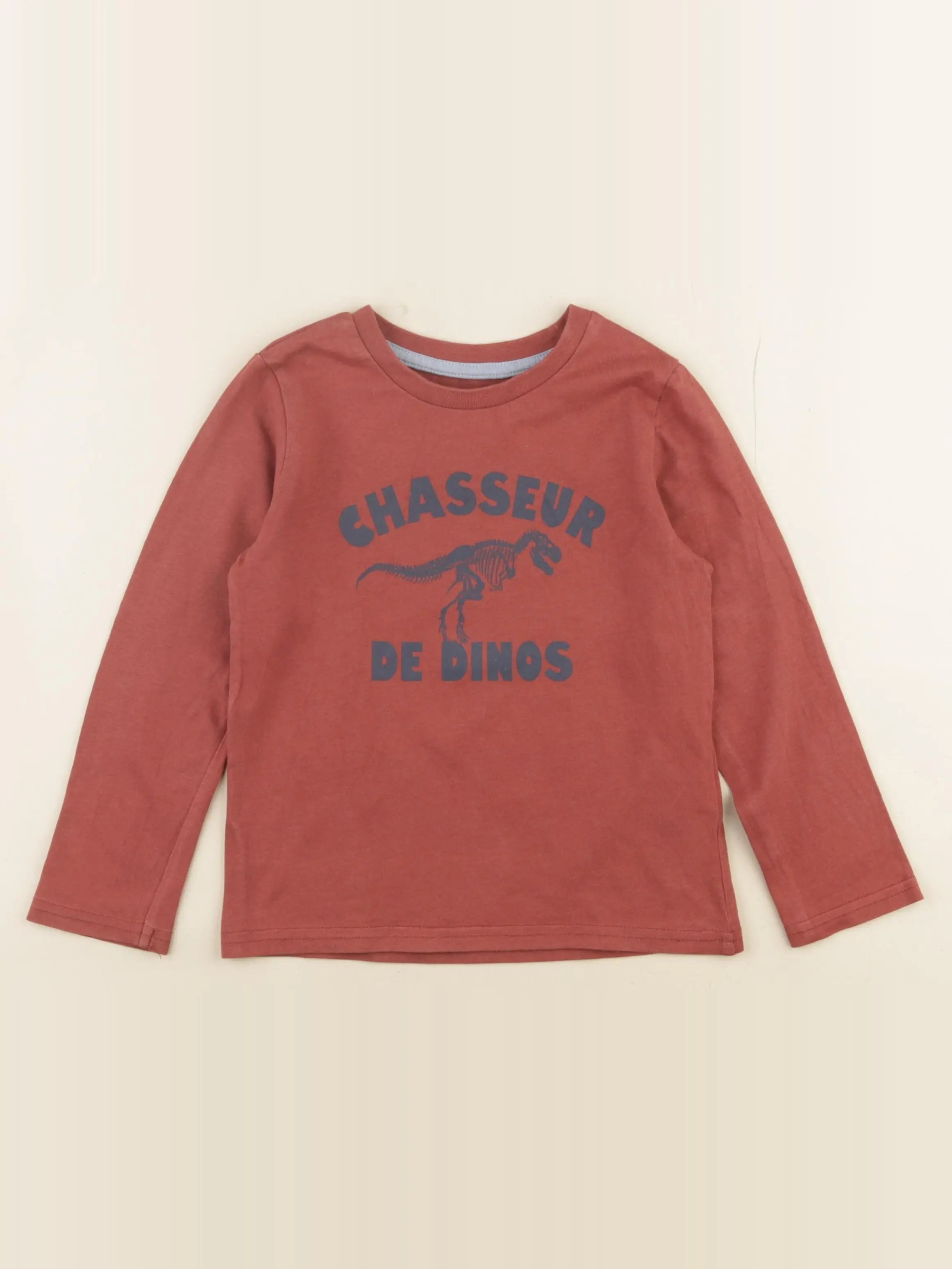 Vertbaudet - tee-shirt marron - 4 ans
