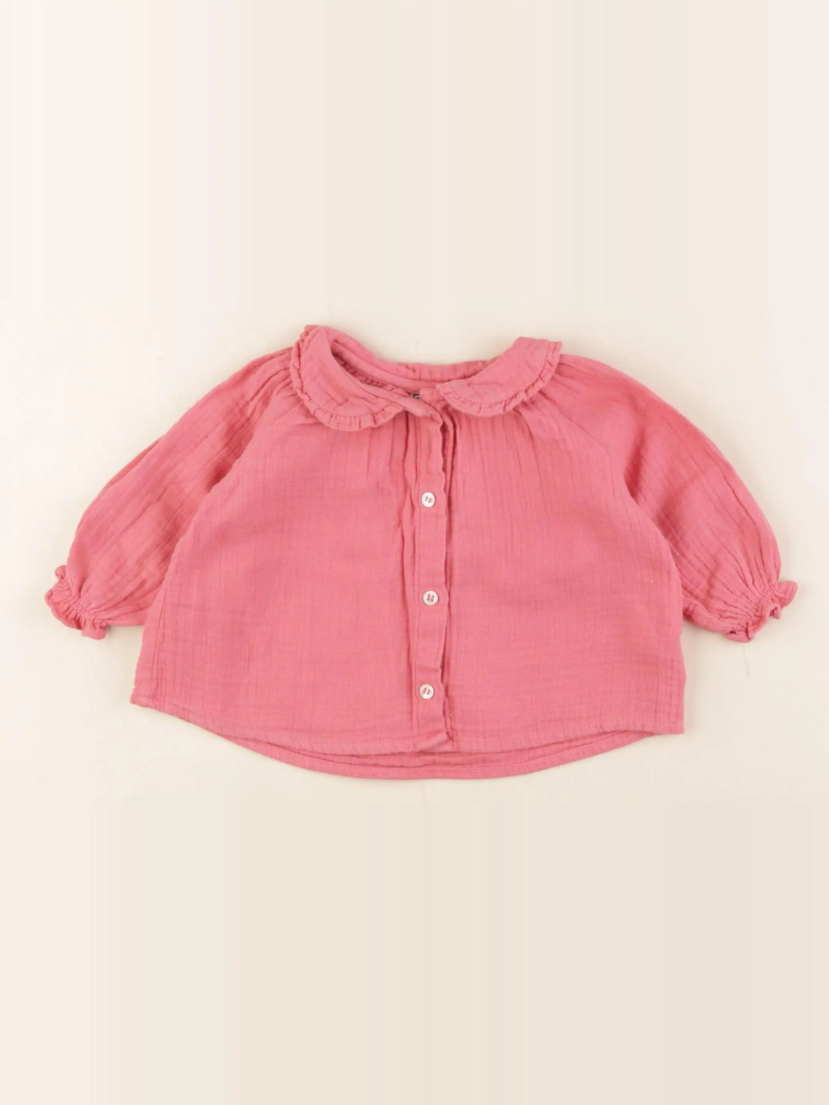 Bonton - blouse rose - 6 mois