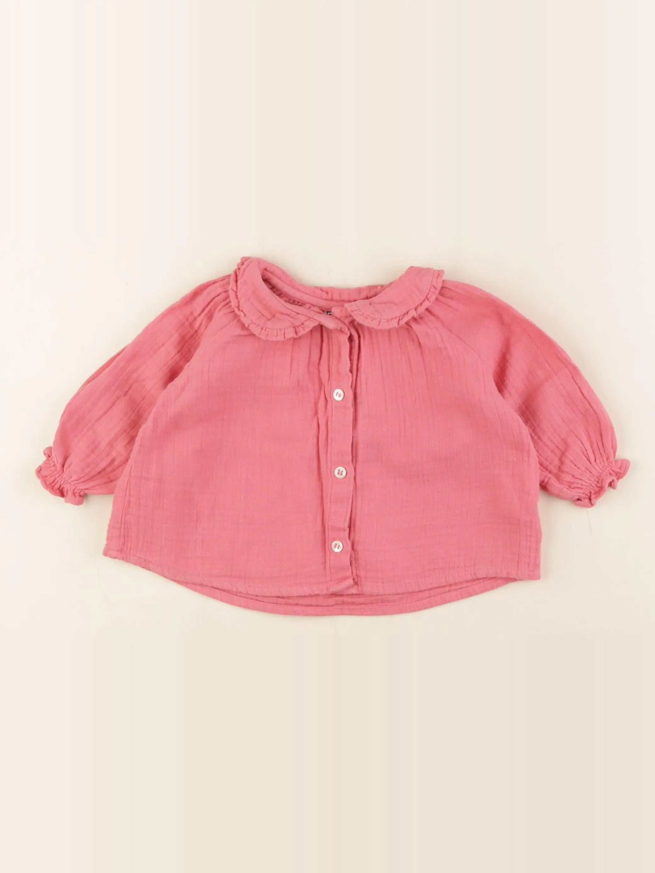 Bonton - blouse rose - 6 mois