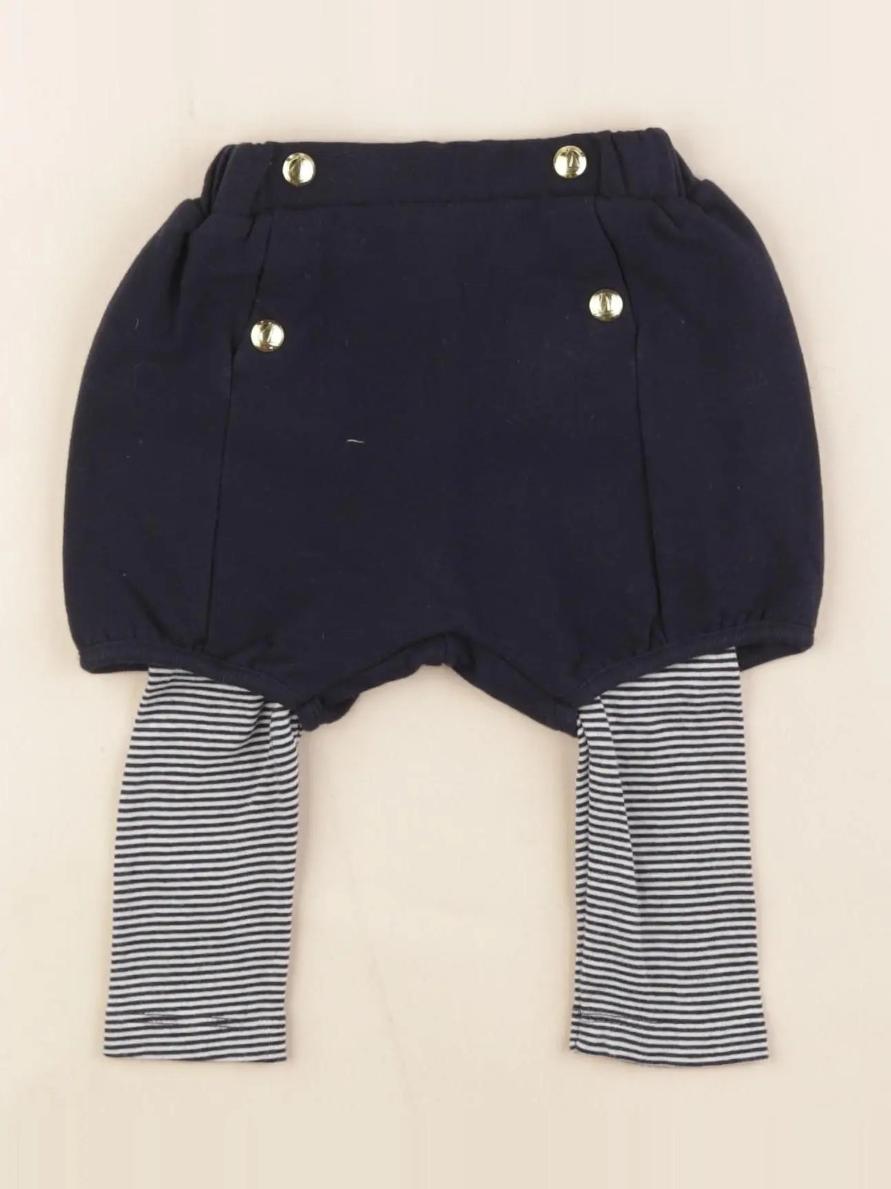 Petit Bateau - bloomer bleu - 6 mois