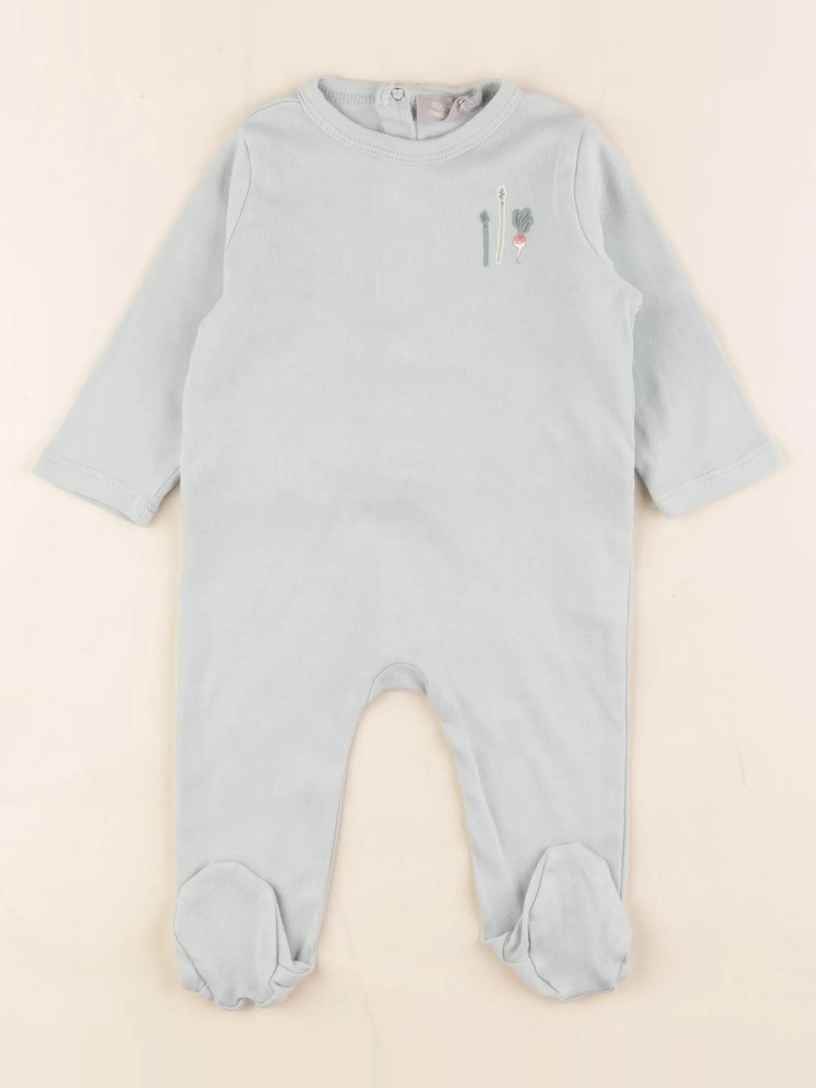 Boutchou - pyjama coton vert - 3 mois